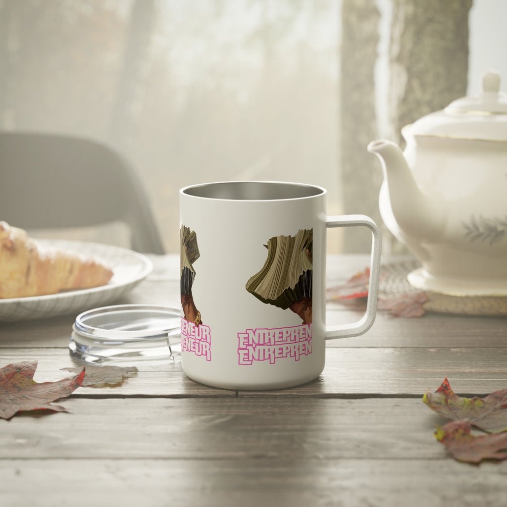 Entrepreneur Insulated Coffee Mug, Motivational Drinkware, Gift for Business Owners, 10oz Thermal Cup, Coffee Lover's Essentials