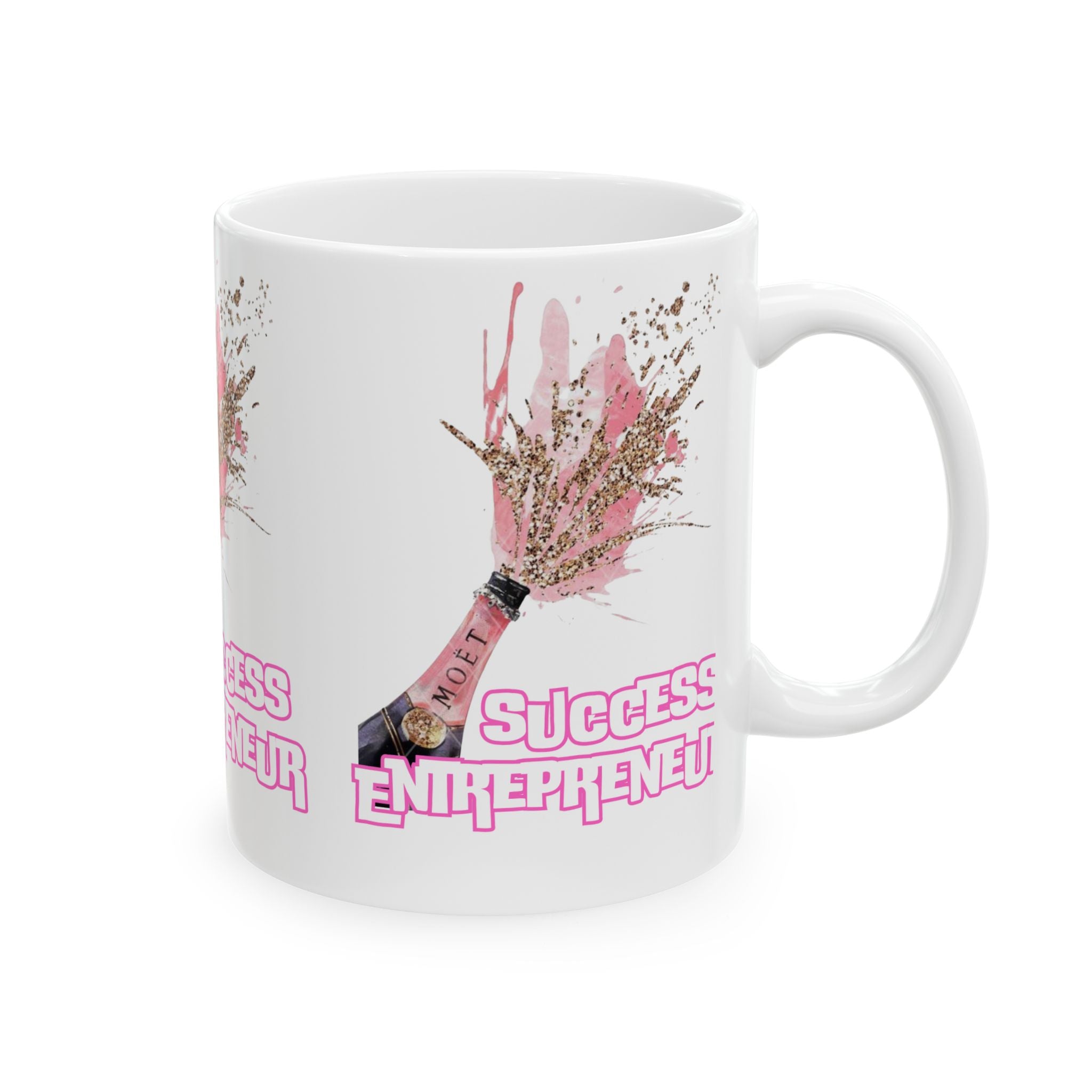Motivational Ceramic Mug for Entrepreneurs, Success Gift, Inspirational Beverage Holder, Business Owner Coffee Cup, Unique Office Decor