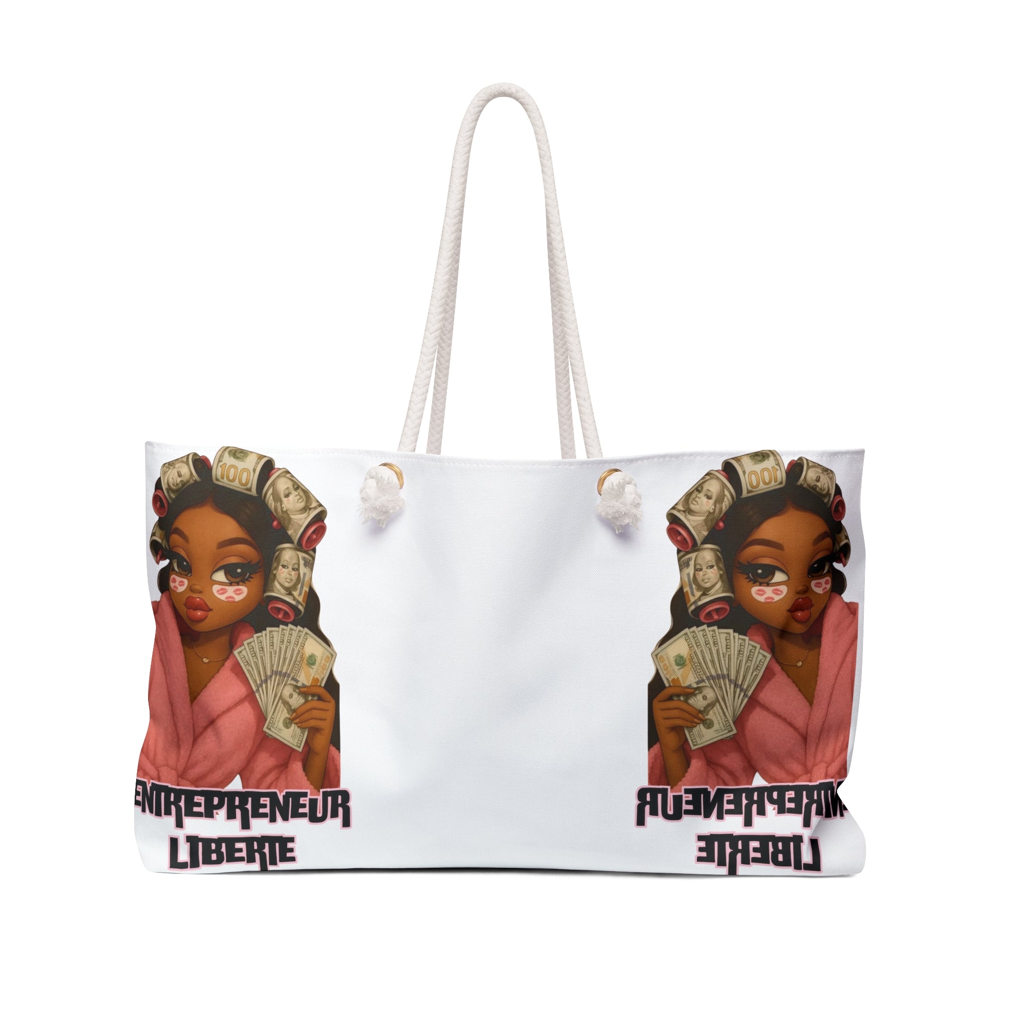 Entrepreneur Vibe Weekender Bag | Stylish Travel Tote for Women, Perfect for Weekend Getaways, Business Trips, and Gifts