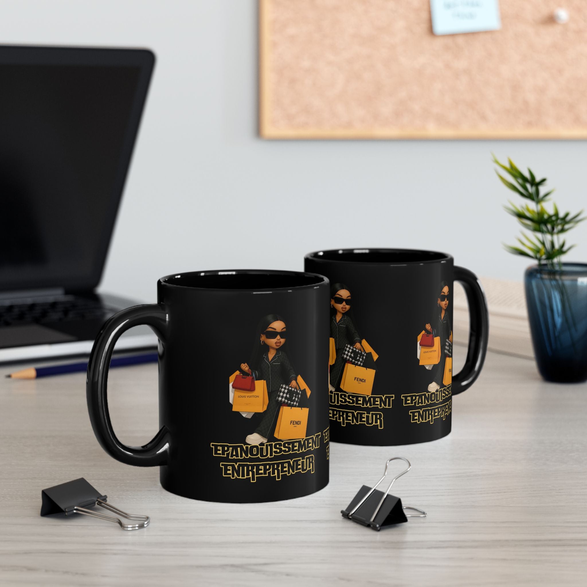 Stylish Entrepreneurial Black Mug - Perfect Gift for Fashion Lovers, Business Owners, Motivational Coffee Mug, Trendy Drinkware, Chic [...]
