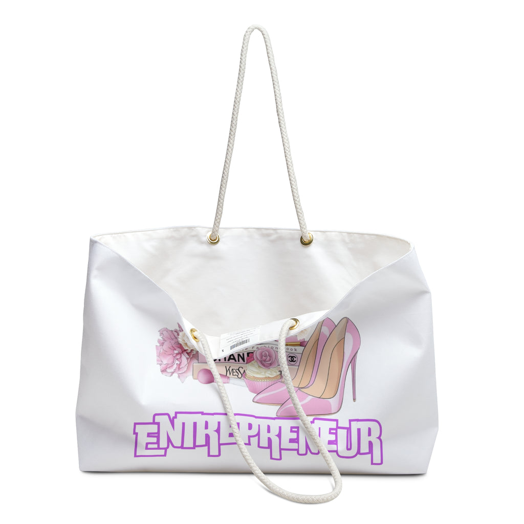 Chic Entrepreneur Weekender Bag, Stylish Travel Tote, Fashionista Carryall, Weekend Getaway Bag, Gift for Fashion Lovers