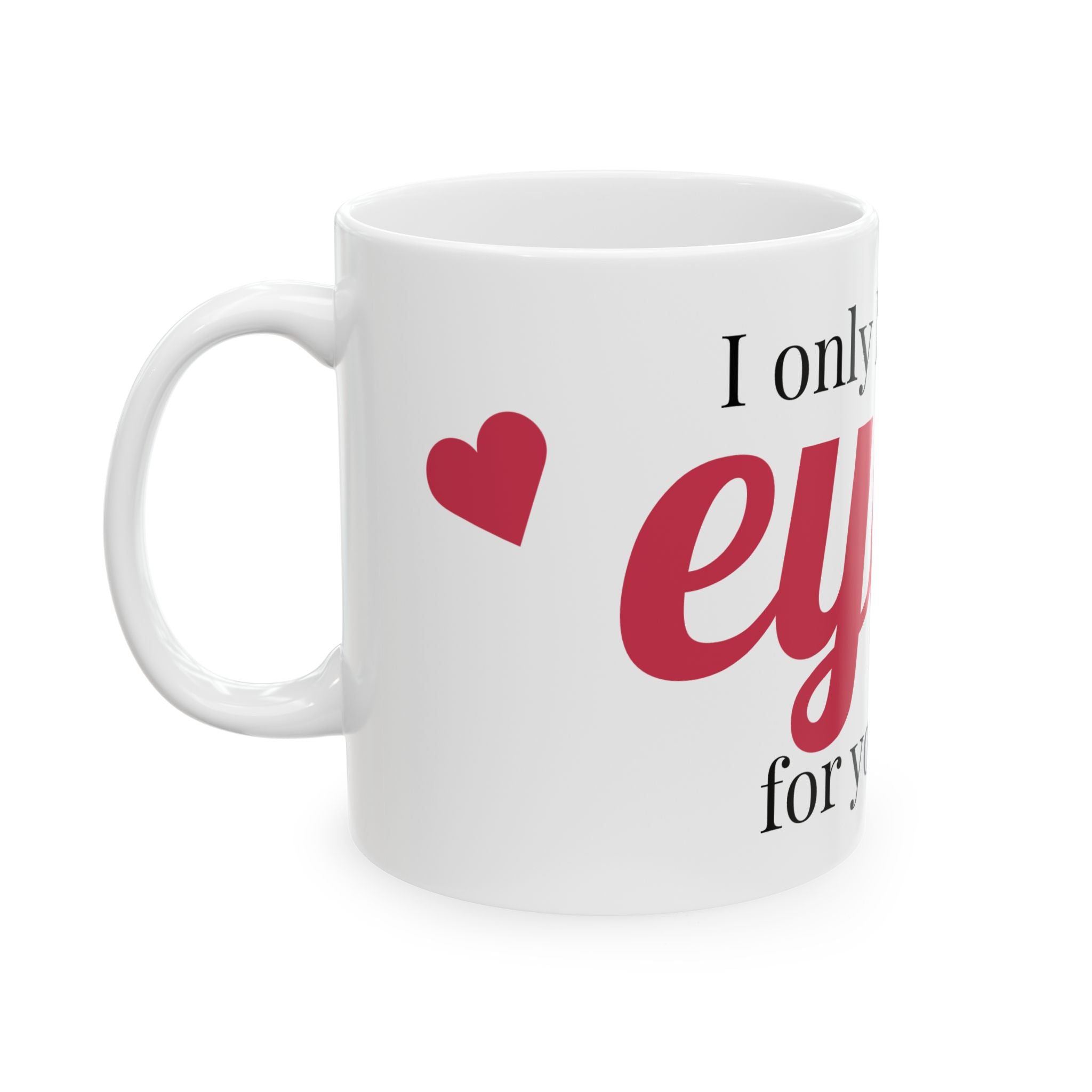 Mug with Heart Design - Ceramic Mug