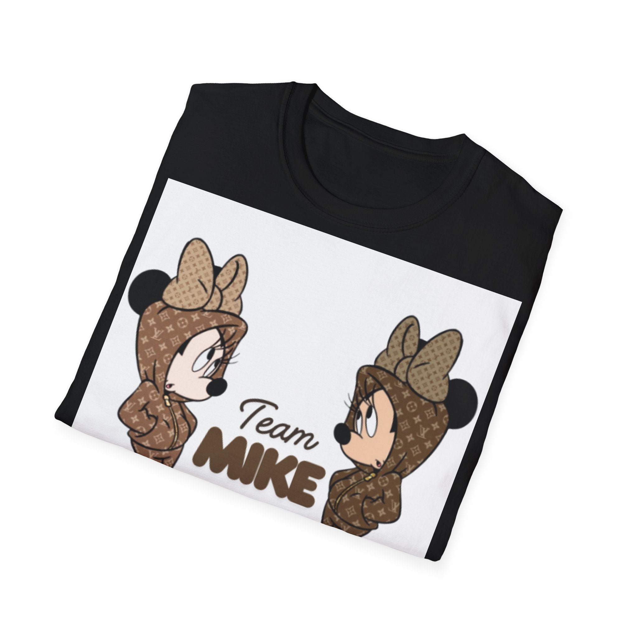 Cute Team Mike Unisex Softstyle T-Shirt, Fun Graphic Tee, Gift for Friends, Casual Wear, Team Spirit Shirt, Birthday Gift