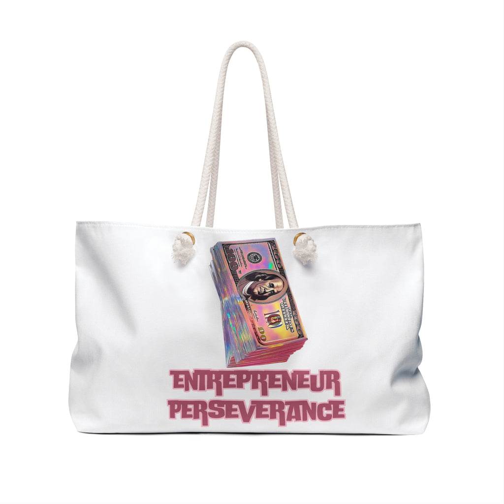 Entrepreneur Perseverance Weekender Bag, Motivational Tote, Travel Bag, Gift for Entrepreneurs, Beach Bag, Stylish Storage