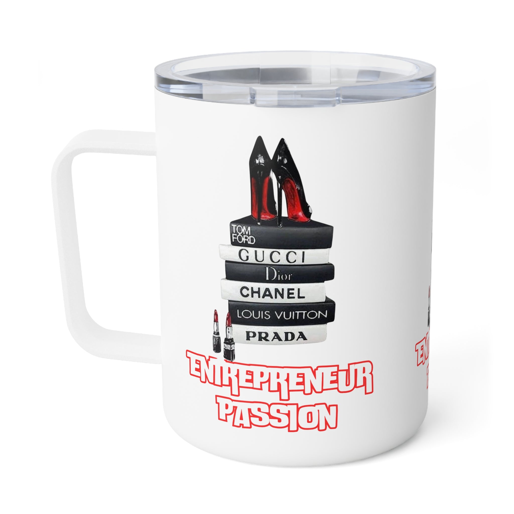 Chic Insulated Coffee Mug - Stylish Gift for Entrepreneurs, Fashion Lovers, Work Inspiration, Office Decor, Birthday Present