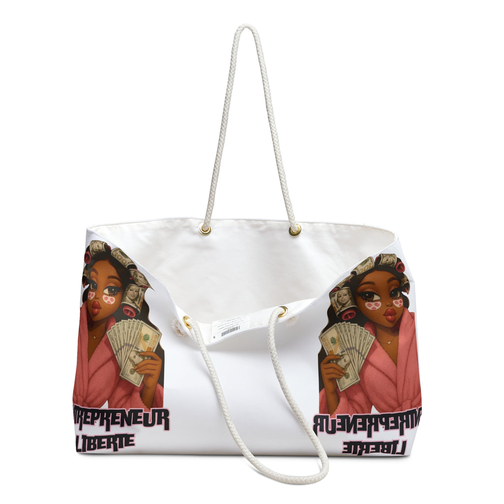 Entrepreneur Vibe Weekender Bag | Stylish Travel Tote for Women, Perfect for Weekend Getaways, Business Trips, and Gifts