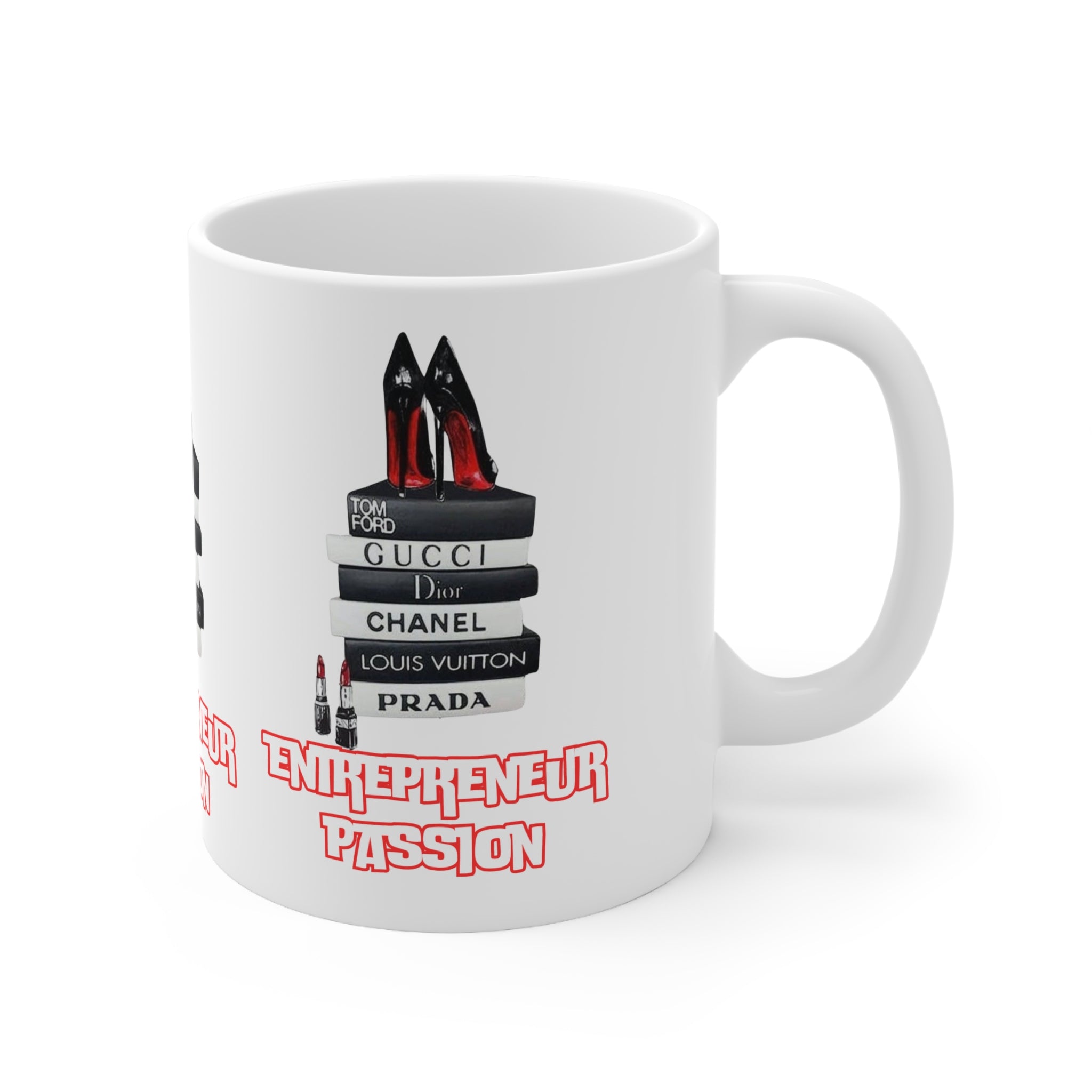 Chic Entrepreneur Ceramic Coffee Cups, Fashionable Mug for Business Lovers, Motivational Drinkware, Stylish Gift for Her, Businesswoman Mug