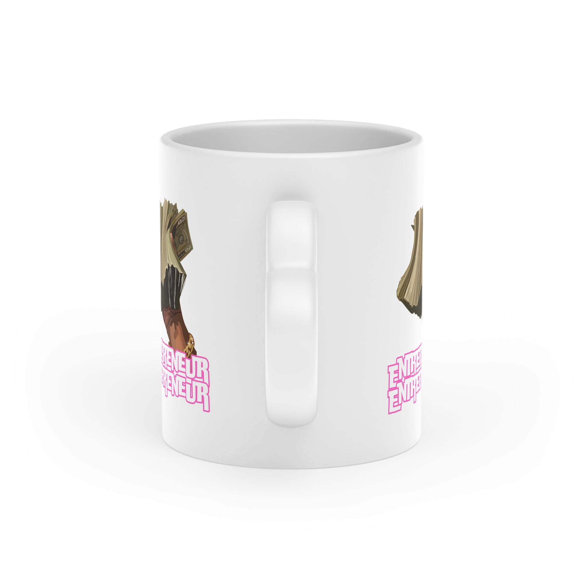 Entrepreneur Heart-Shaped Mug, Gift for Business Lovers, Coffee Cup, Unique Mug for Startups, Motivational Gift for Her
