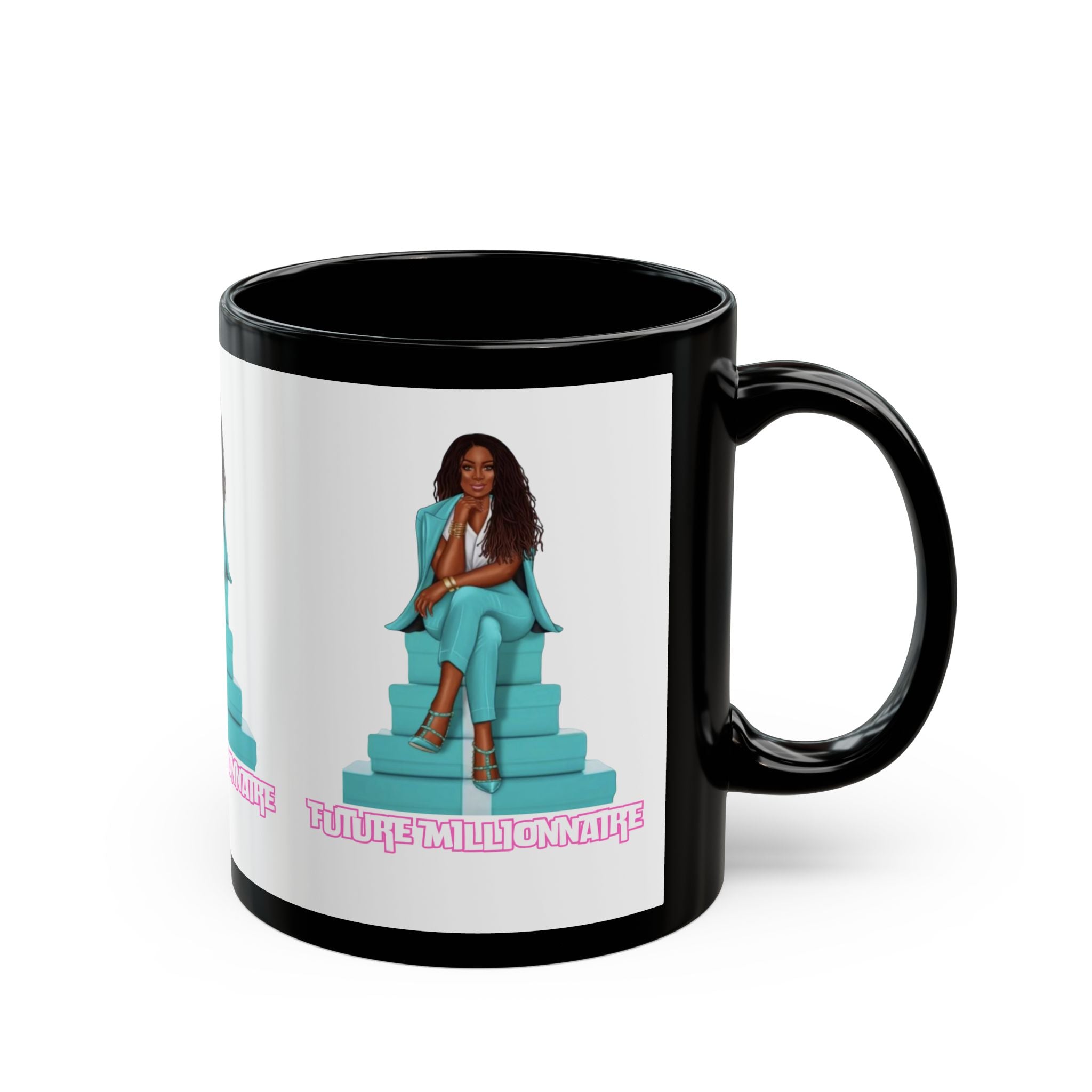 Empowering Future Millionaire Mug, Motivational Coffee Cup, Inspirational Gift, Black Mug for Entrepreneurs, Stylish Office Decor, [...]