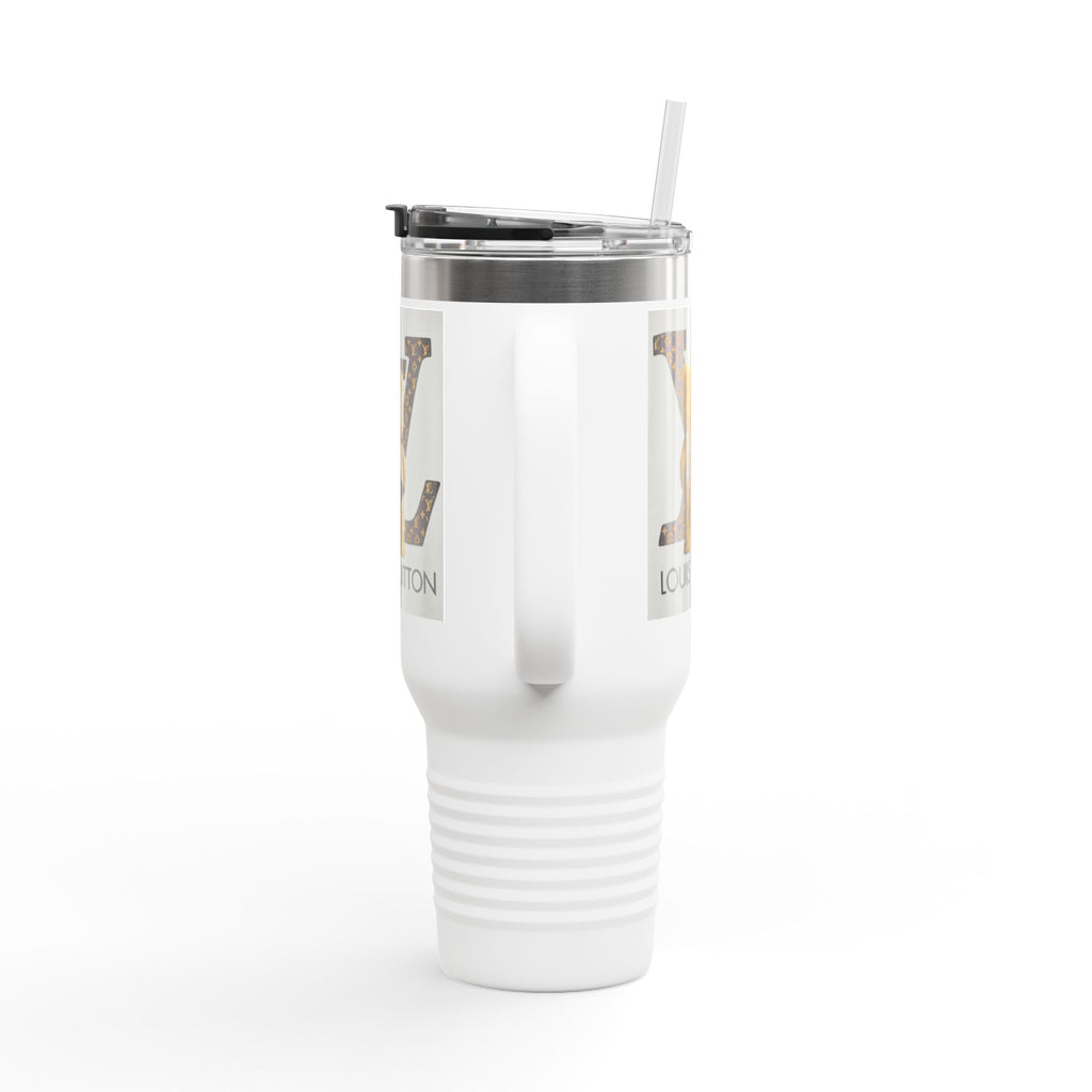 Stylish Insulated Travel Mug, 40oz with Louis Vuitton Design | Perfect for Coffee Lovers, Fashion Enthusiasts, Gifting
