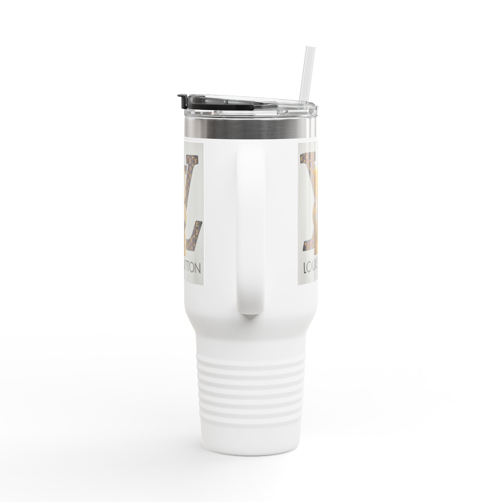 Stylish Insulated Travel Mug, 40oz with Louis Vuitton Design | Perfect for Coffee Lovers, Fashion Enthusiasts, Gifting