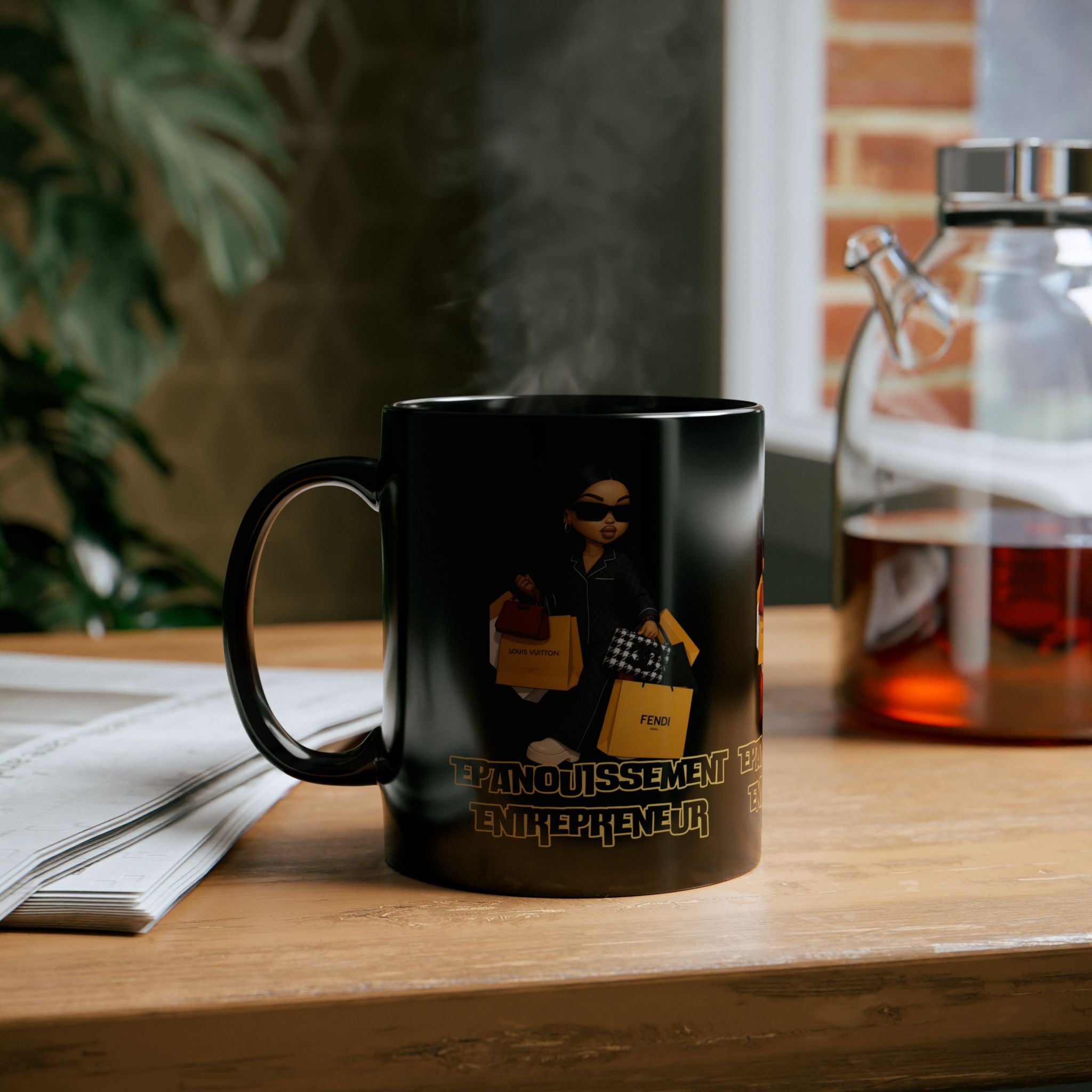 Stylish Entrepreneurial Black Mug - Perfect Gift for Fashion Lovers, Business Owners, Motivational Coffee Mug, Trendy Drinkware, Chic [...]