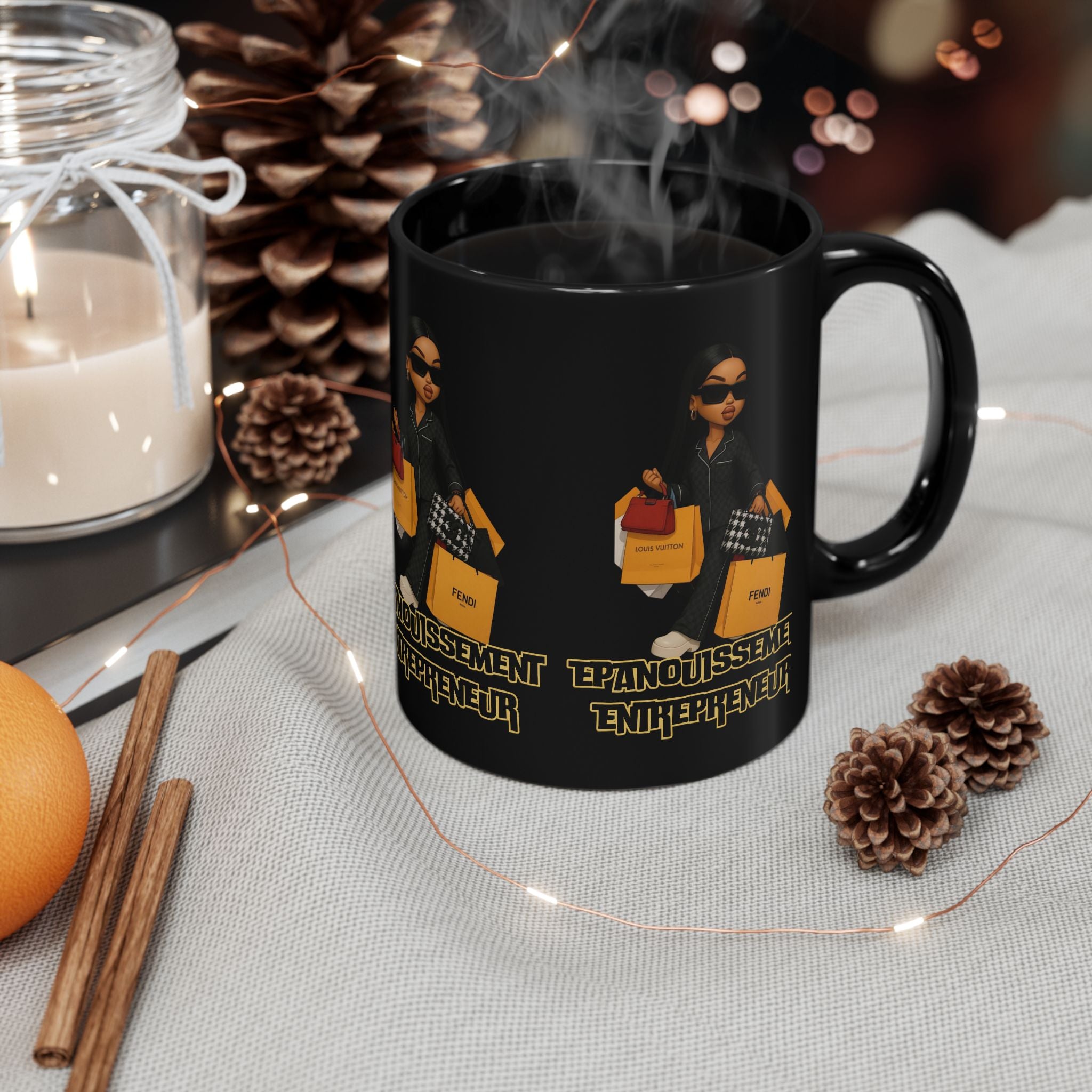Stylish Entrepreneurial Black Mug - Perfect Gift for Fashion Lovers, Business Owners, Motivational Coffee Mug, Trendy Drinkware, Chic [...]