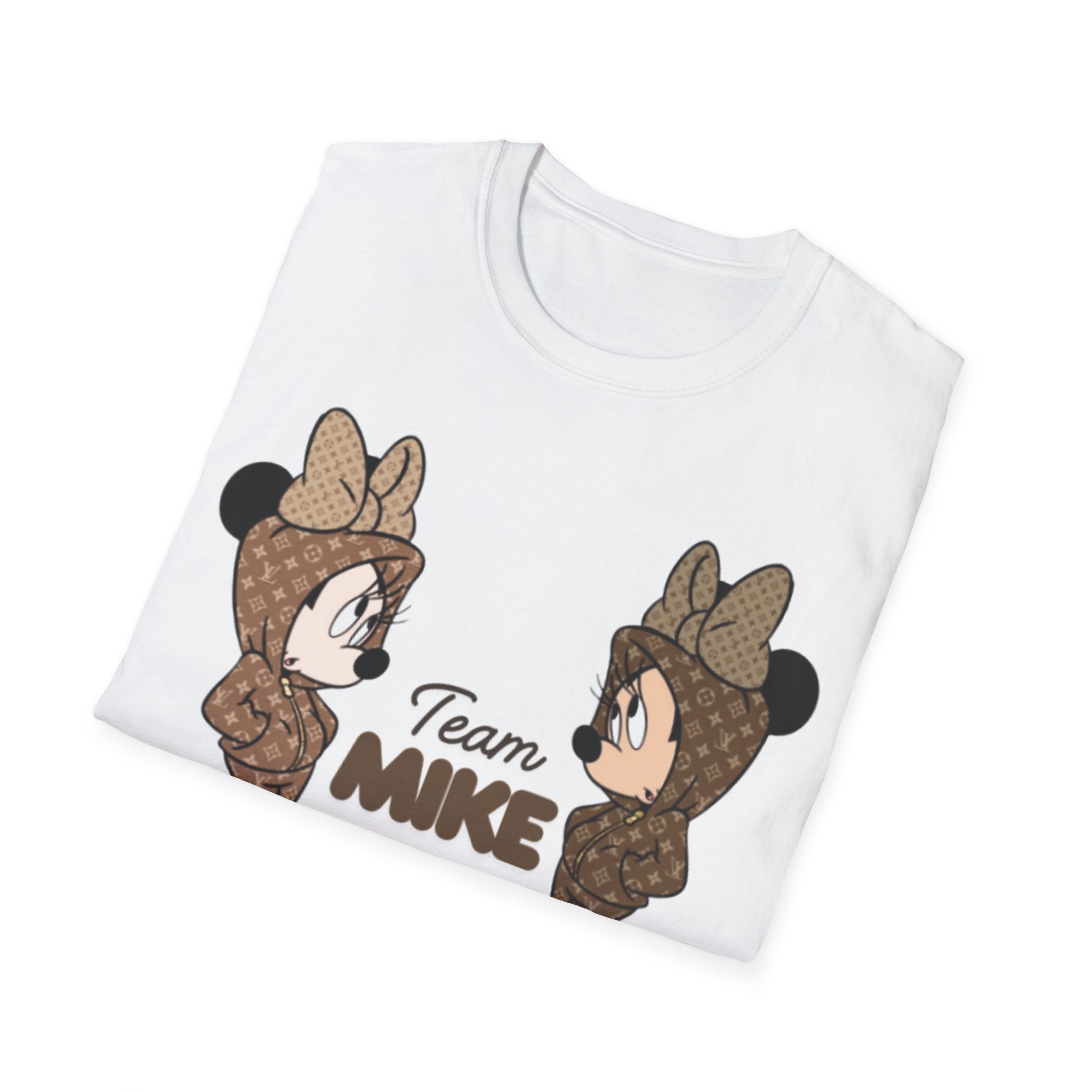 Cute Team Mike Unisex Softstyle T-Shirt, Fun Graphic Tee, Gift for Friends, Casual Wear, Team Spirit Shirt, Birthday Gift
