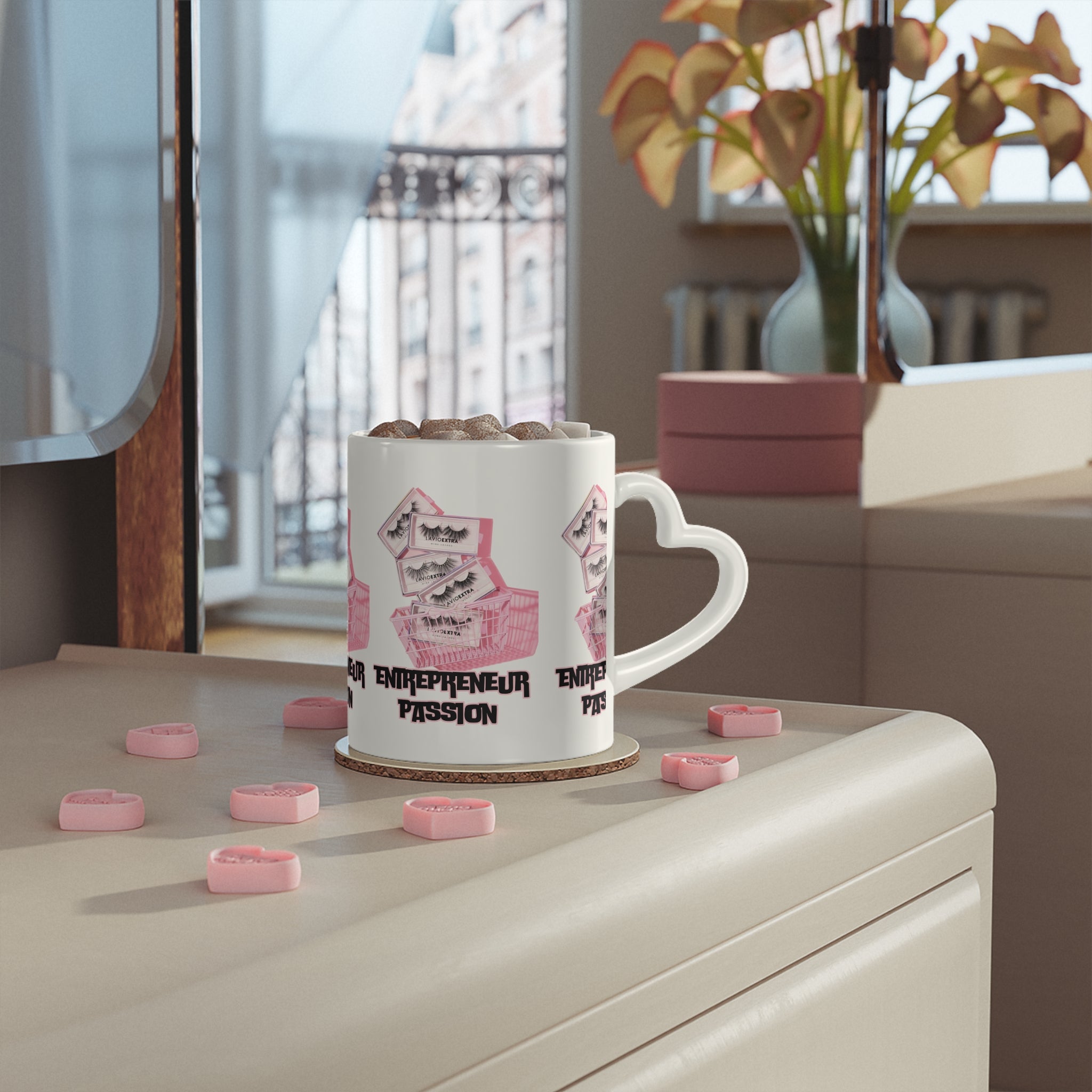 Heart-Shaped Mug with Entrepreneur Passion Design, Cute Coffee Cup for Business Lovers, Perfect Gift for Entrepreneurs, Motivational [...]