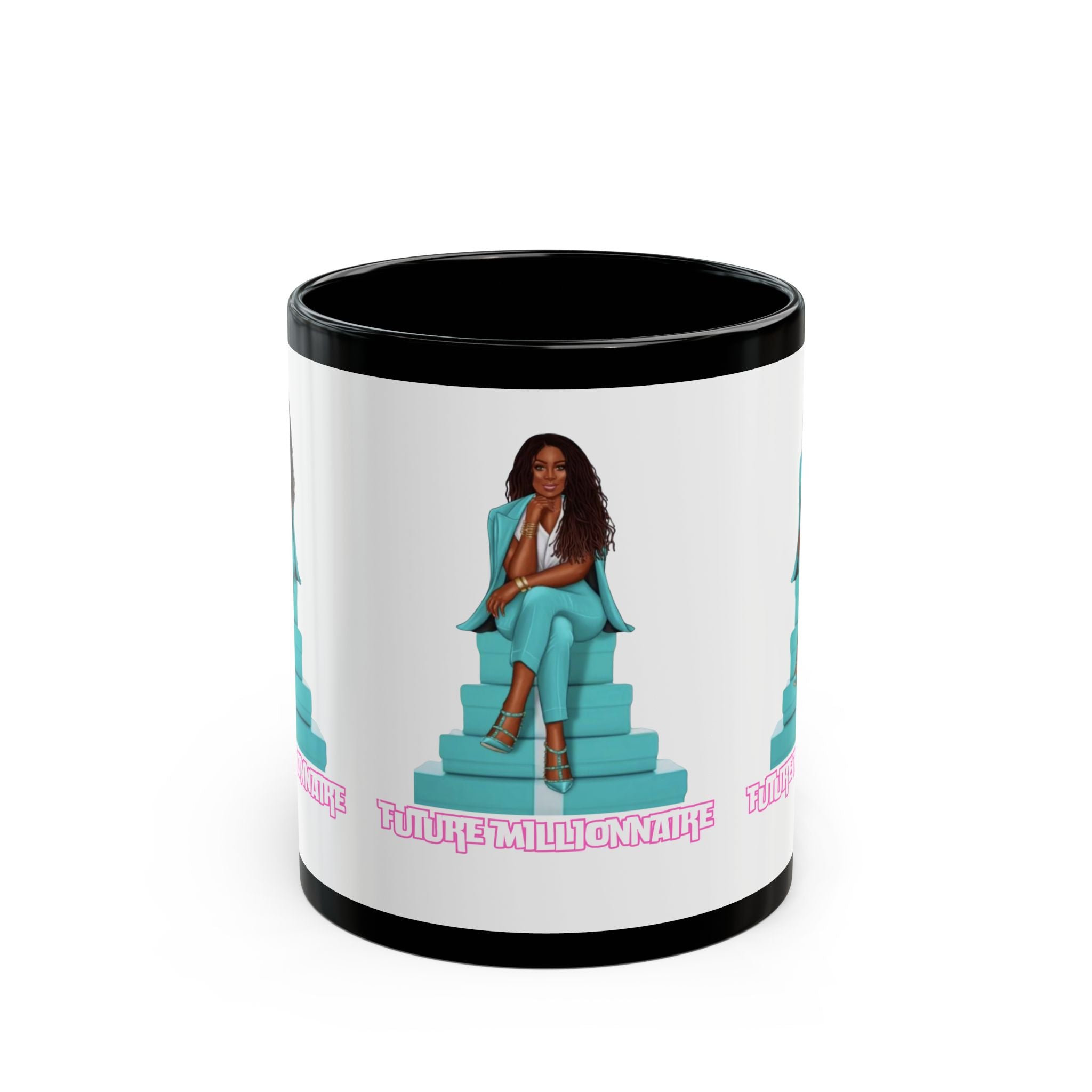 Empowering Future Millionaire Mug, Motivational Coffee Cup, Inspirational Gift, Black Mug for Entrepreneurs, Stylish Office Decor, [...]