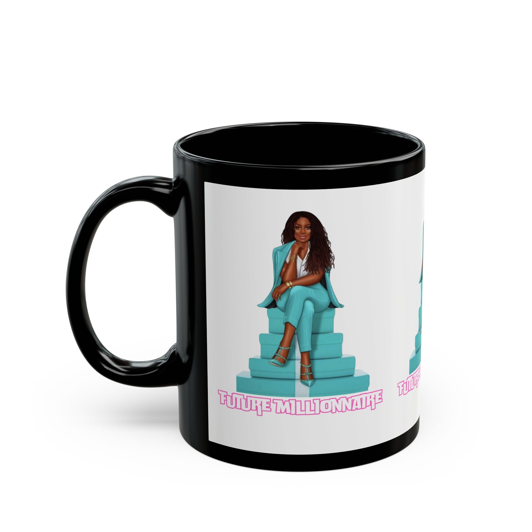 Empowering Future Millionaire Mug, Motivational Coffee Cup, Inspirational Gift, Black Mug for Entrepreneurs, Stylish Office Decor, [...]