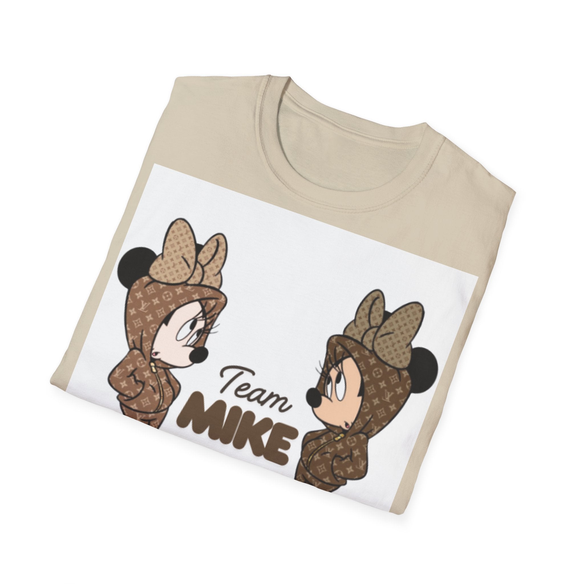 Cute Team Mike Unisex Softstyle T-Shirt, Fun Graphic Tee, Gift for Friends, Casual Wear, Team Spirit Shirt, Birthday Gift