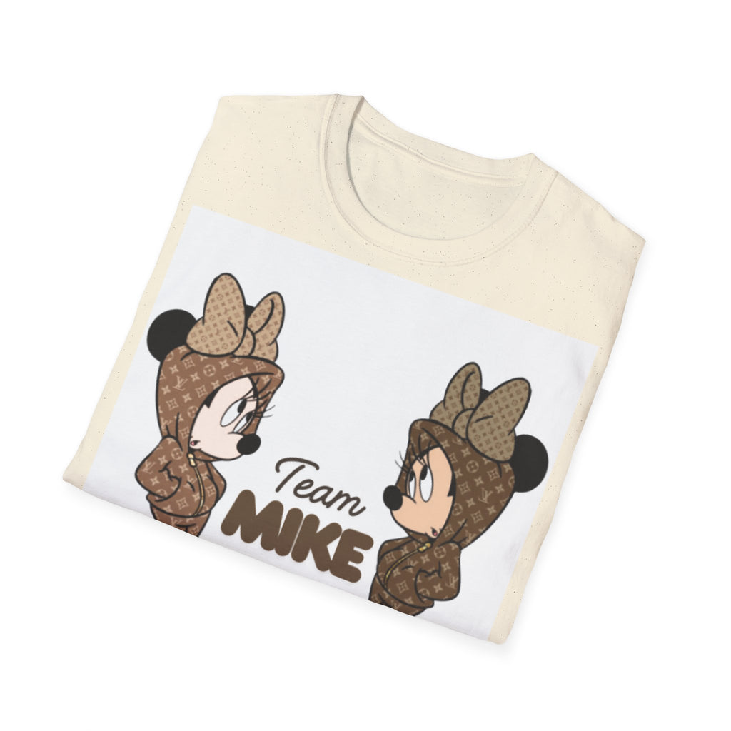 Cute Team Mike Unisex Softstyle T-Shirt, Fun Graphic Tee, Gift for Friends, Casual Wear, Team Spirit Shirt, Birthday Gift