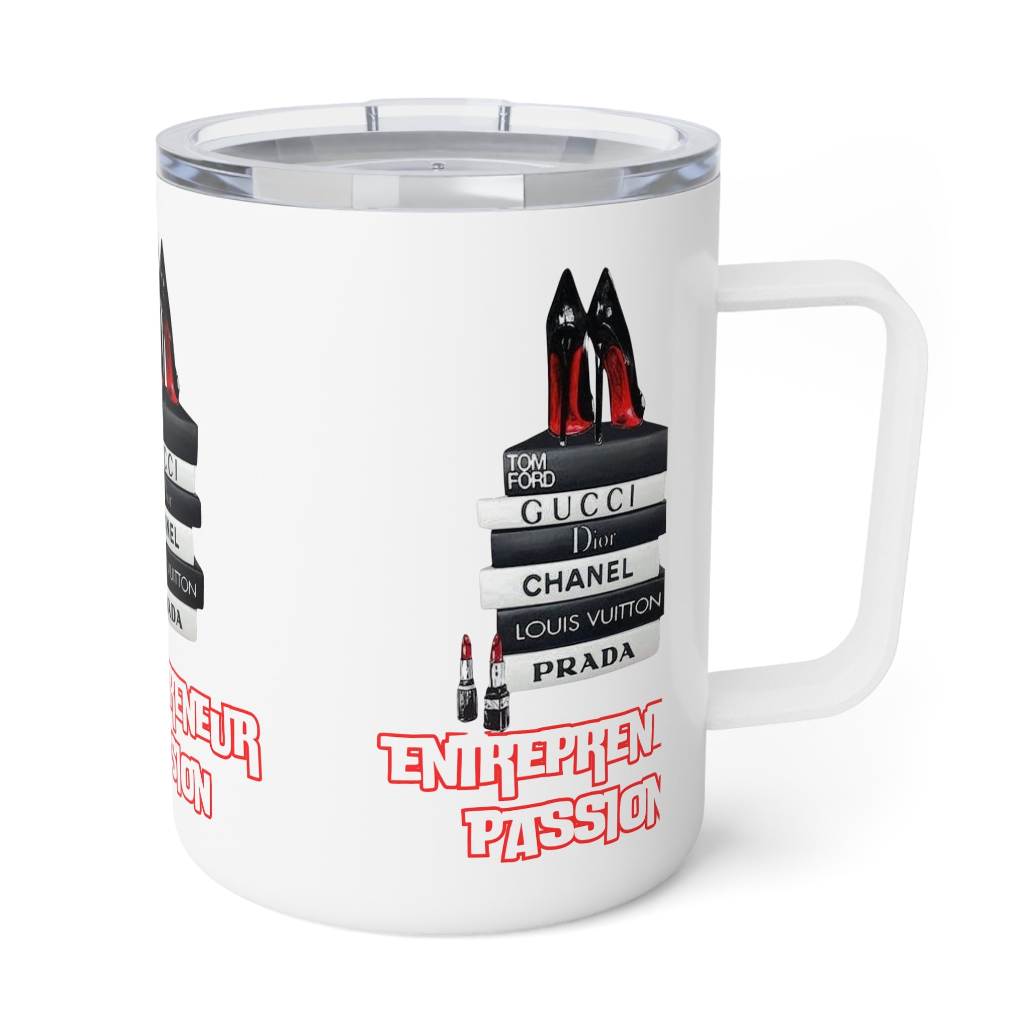 Chic Insulated Coffee Mug - Stylish Gift for Entrepreneurs, Fashion Lovers, Work Inspiration, Office Decor, Birthday Present