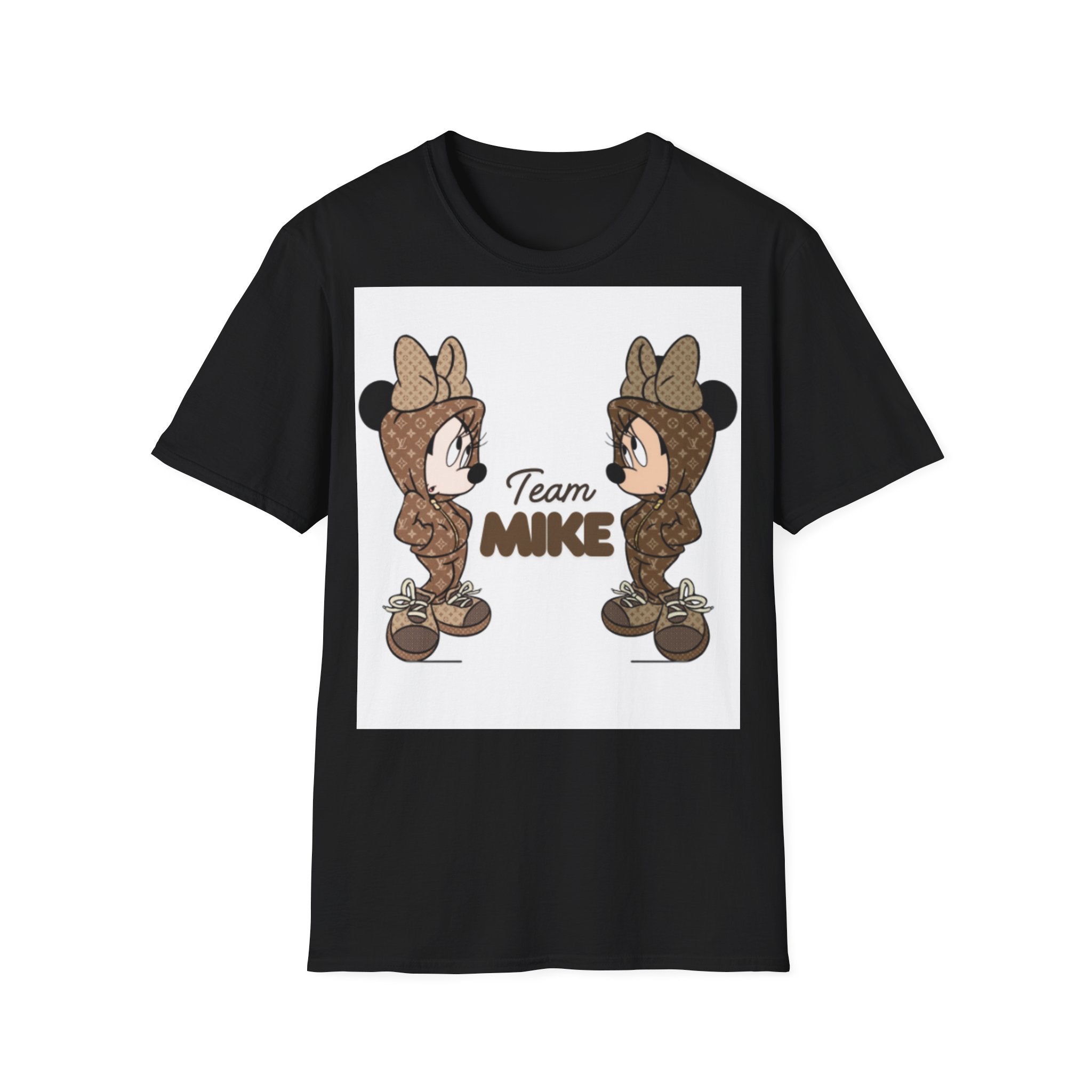 Cute Team Mike Unisex Softstyle T-Shirt, Fun Graphic Tee, Gift for Friends, Casual Wear, Team Spirit Shirt, Birthday Gift