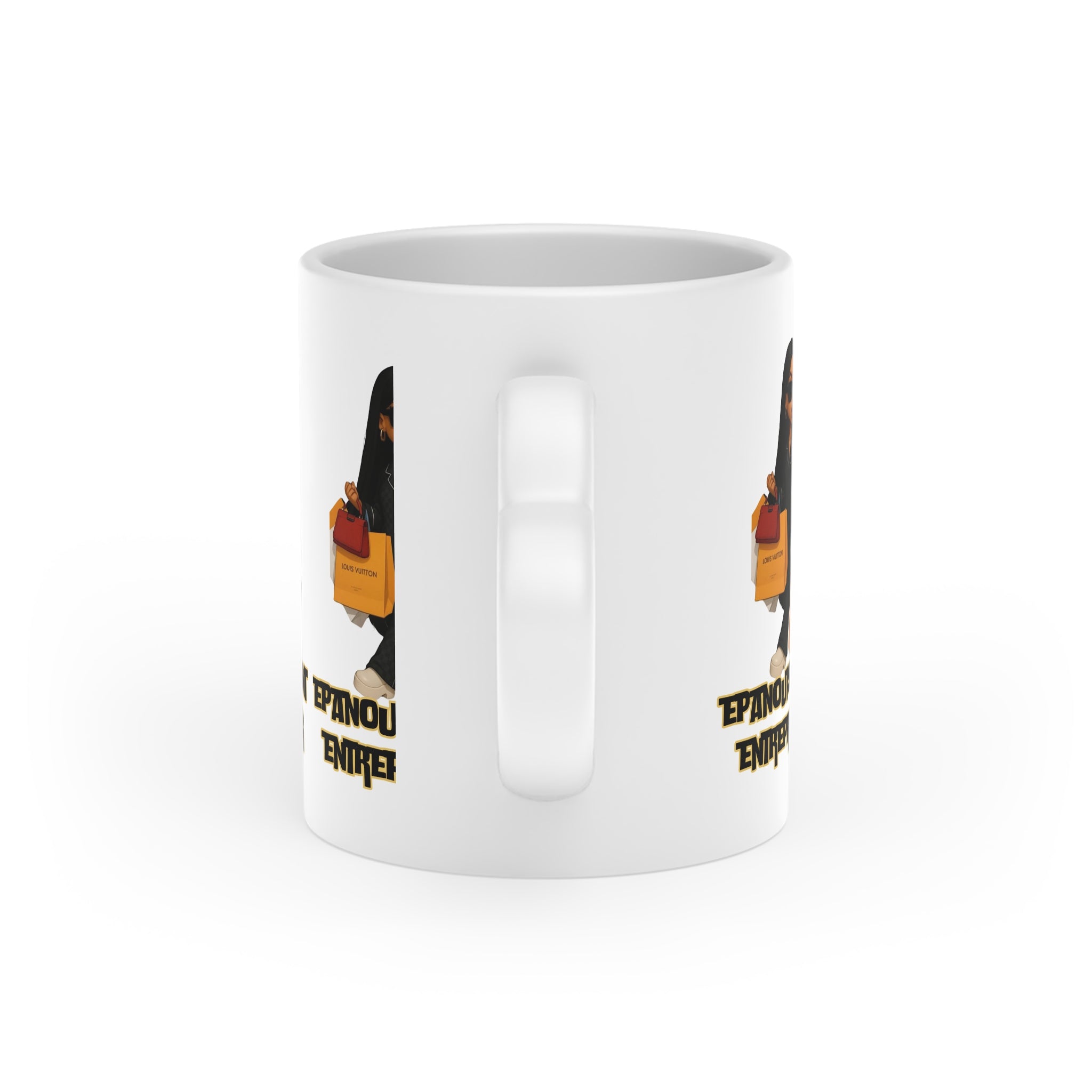 Empowered Entrepreneur Heart-Shaped Mug | Gift for Boss Ladies | Unique Coffee Cup | Motivational Drinkware | Small Business Owner Mug