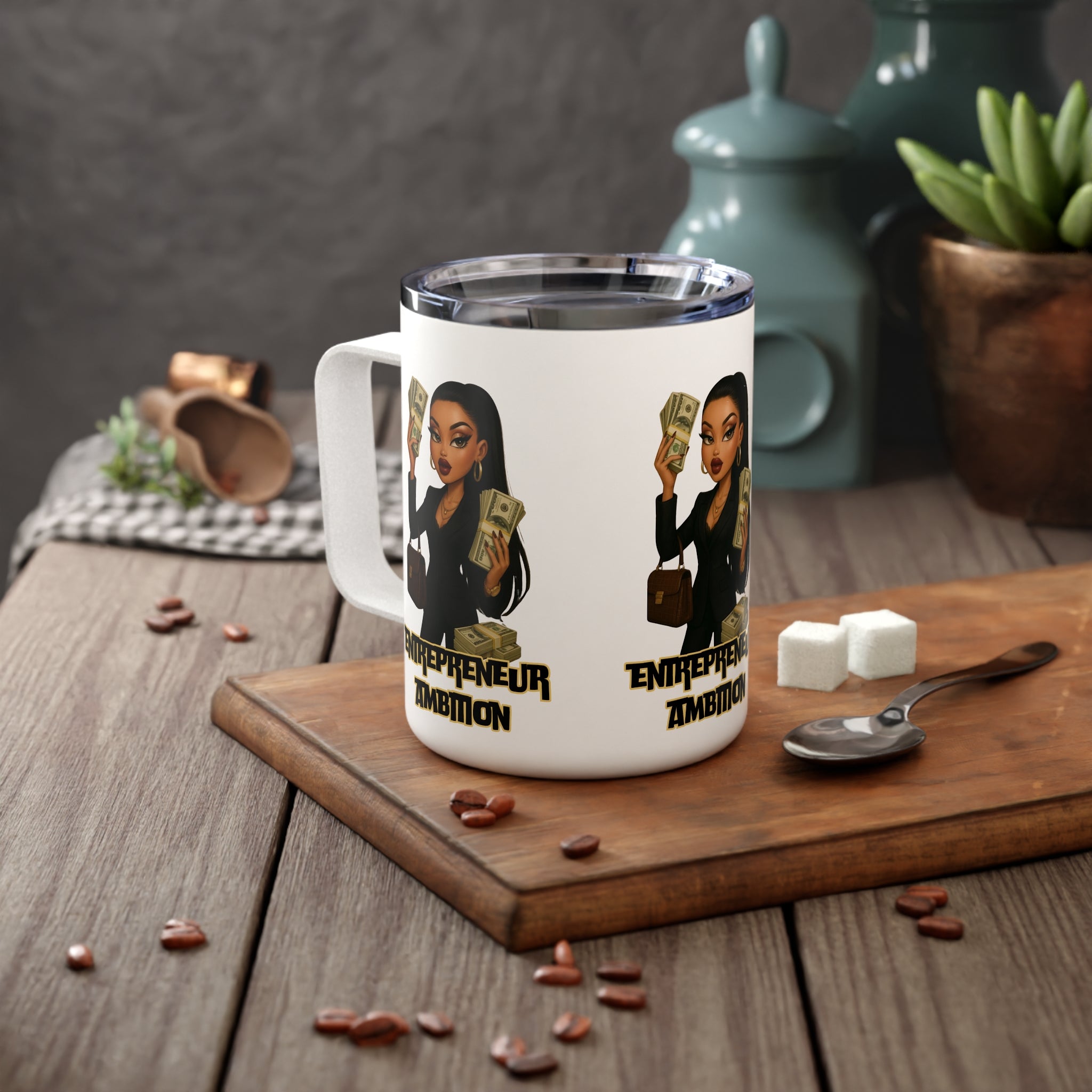 Entrepreneur Ambition Insulated Coffee Mug, 10oz - Perfect for Ambitious Professionals, Unique Gift for Bosses, Motivational [...]
