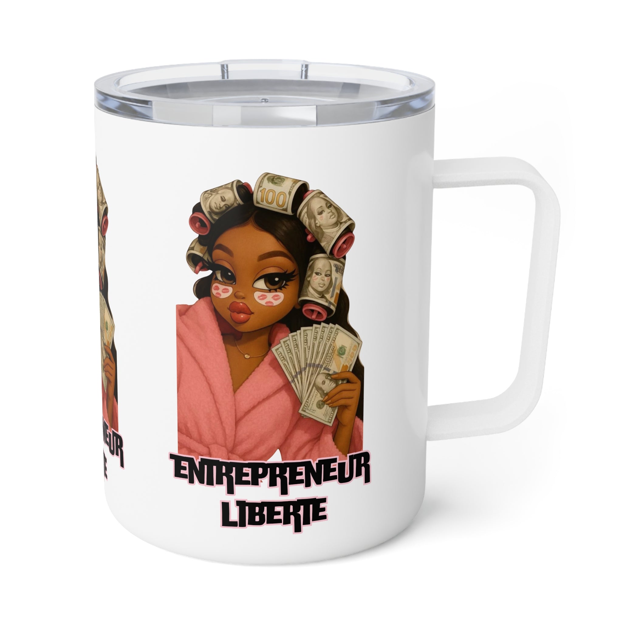 Empowered Entrepreneur Insulated Coffee Mug, 10oz - Stylish Travel Mug for Coffee Lovers, Gift for Her, Business Motivation, [...]