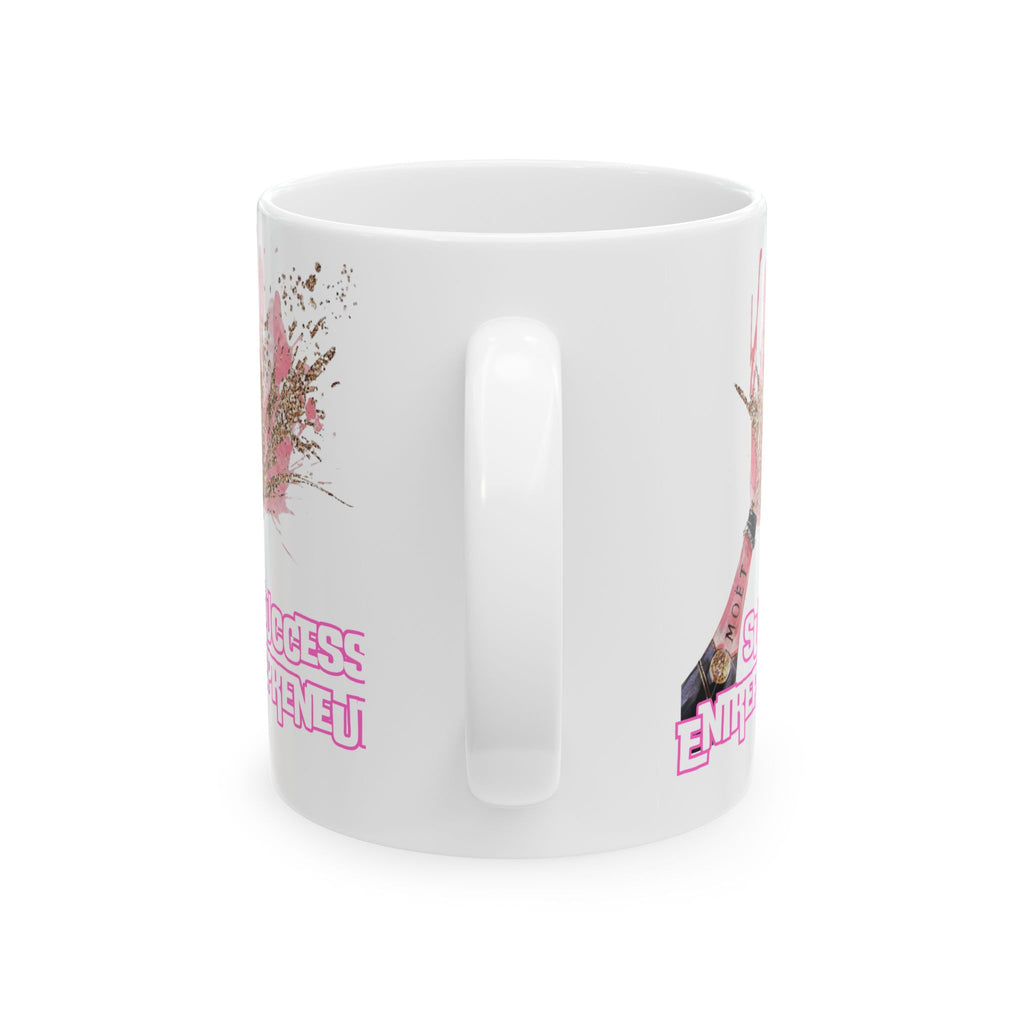 Motivational Ceramic Mug for Entrepreneurs, Success Gift, Inspirational Beverage Holder, Business Owner Coffee Cup, Unique Office Decor