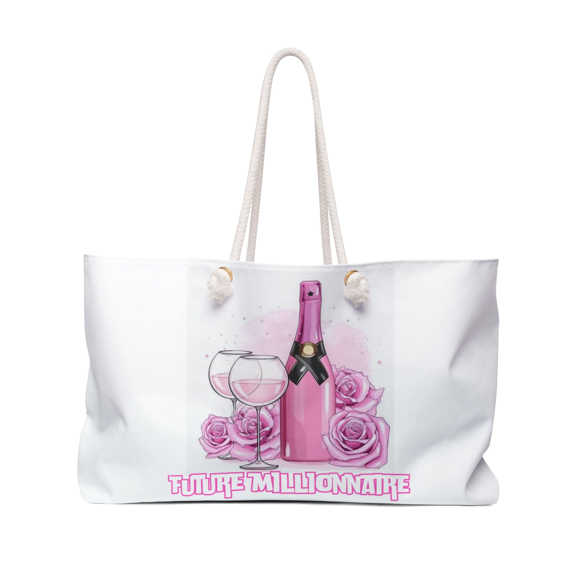Future Millionaire Weekender Bag - Stylish Tote for Getaways, Travel & Pool Days, Perfect for Birthdays, Bridesmaids, Party Favors