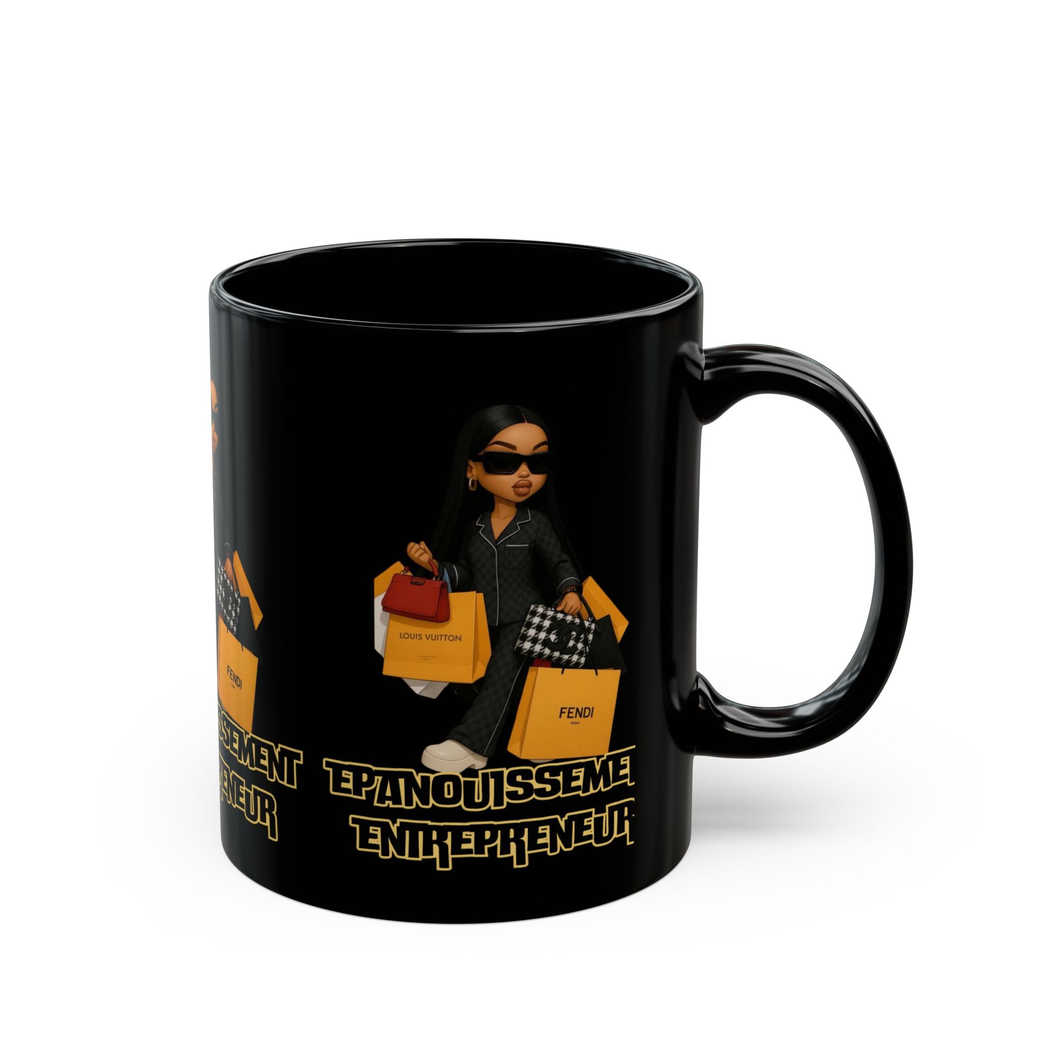 Stylish Entrepreneurial Black Mug - Perfect Gift for Fashion Lovers, Business Owners, Motivational Coffee Mug, Trendy Drinkware, Chic [...]