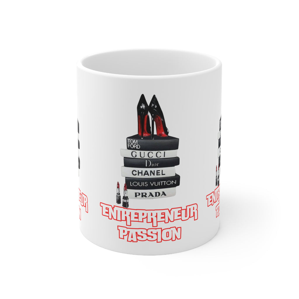 Chic Entrepreneur Ceramic Coffee Cups, Fashionable Mug for Business Lovers, Motivational Drinkware, Stylish Gift for Her, Businesswoman Mug
