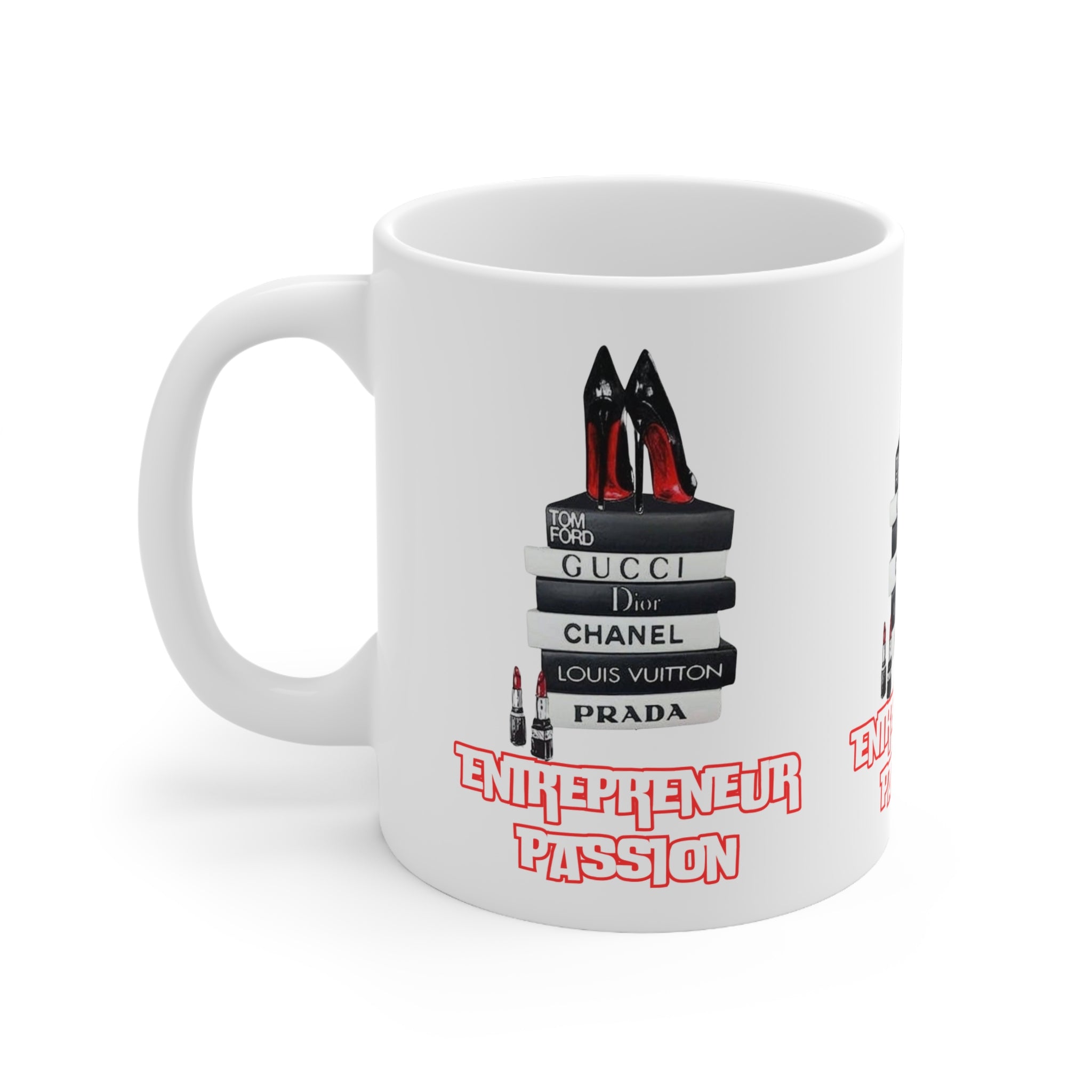 Chic Entrepreneur Ceramic Coffee Cups, Fashionable Mug for Business Lovers, Motivational Drinkware, Stylish Gift for Her, Businesswoman Mug