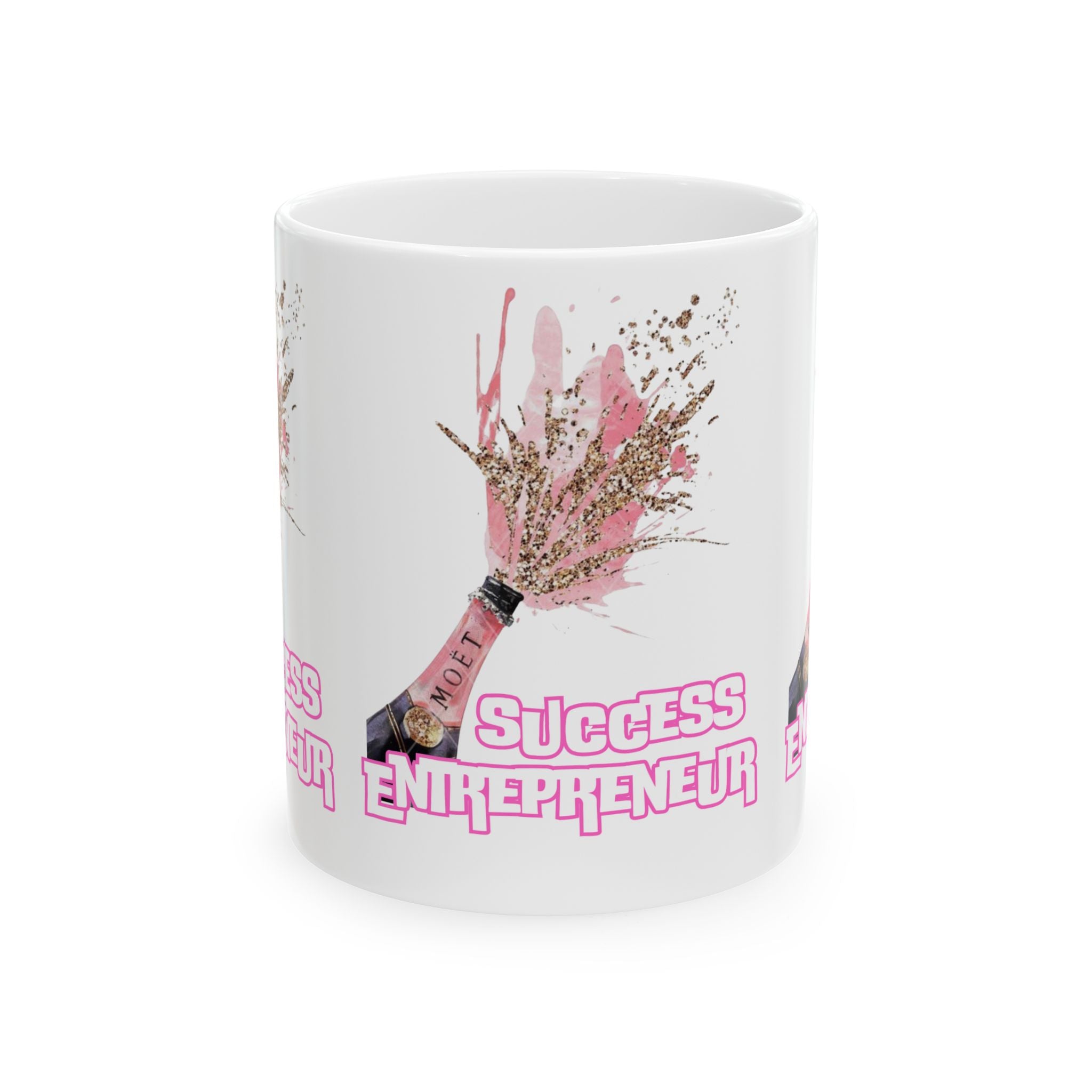 Motivational Ceramic Mug for Entrepreneurs, Success Gift, Inspirational Beverage Holder, Business Owner Coffee Cup, Unique Office Decor