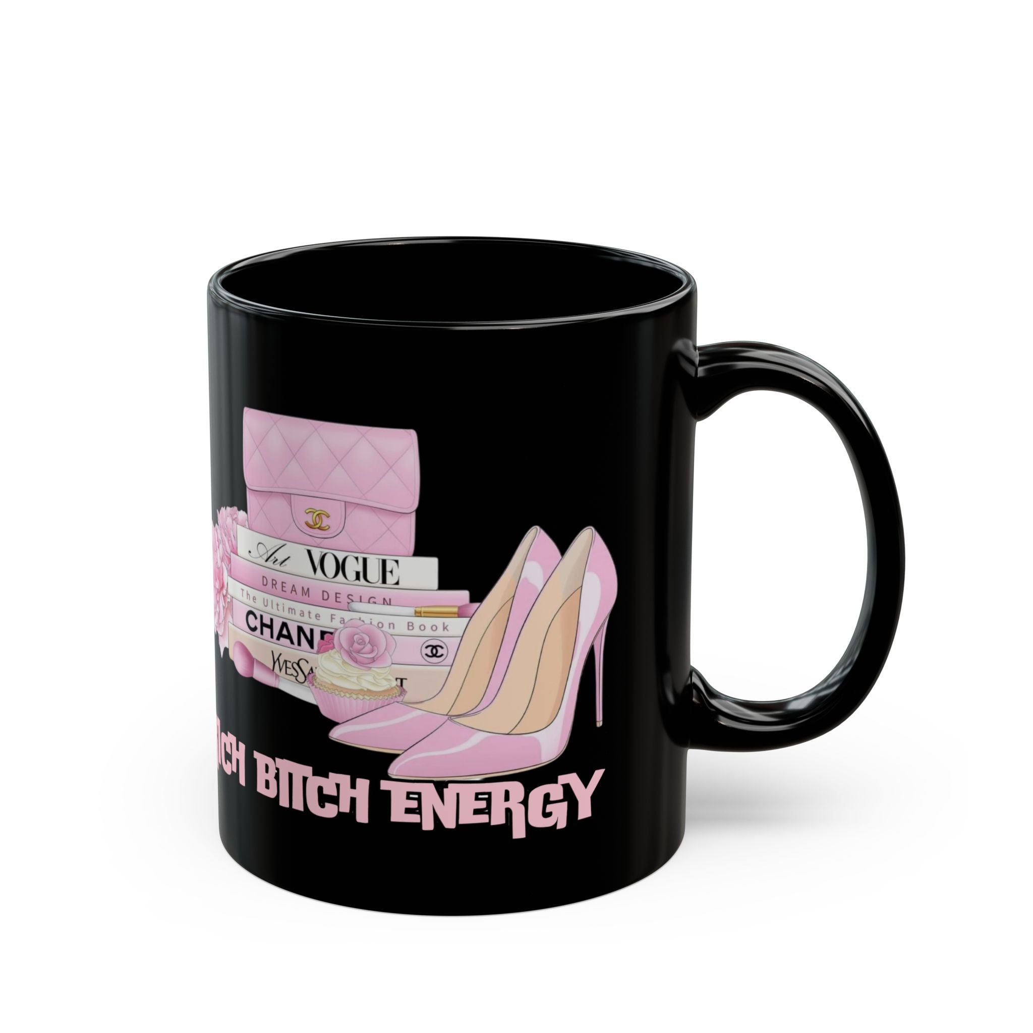 Chic Pink High Heel Mug | Rich Energy Coffee Cup, Fashion Lover Gift, Stylish Drinkware for Birthdays, Celebrations, Self-Care