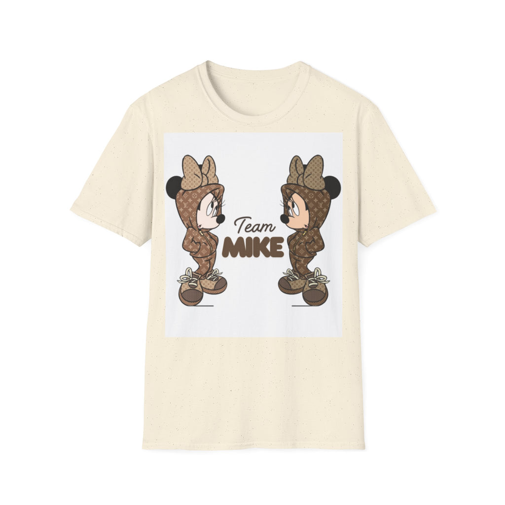 Cute Team Mike Unisex Softstyle T-Shirt, Fun Graphic Tee, Gift for Friends, Casual Wear, Team Spirit Shirt, Birthday Gift