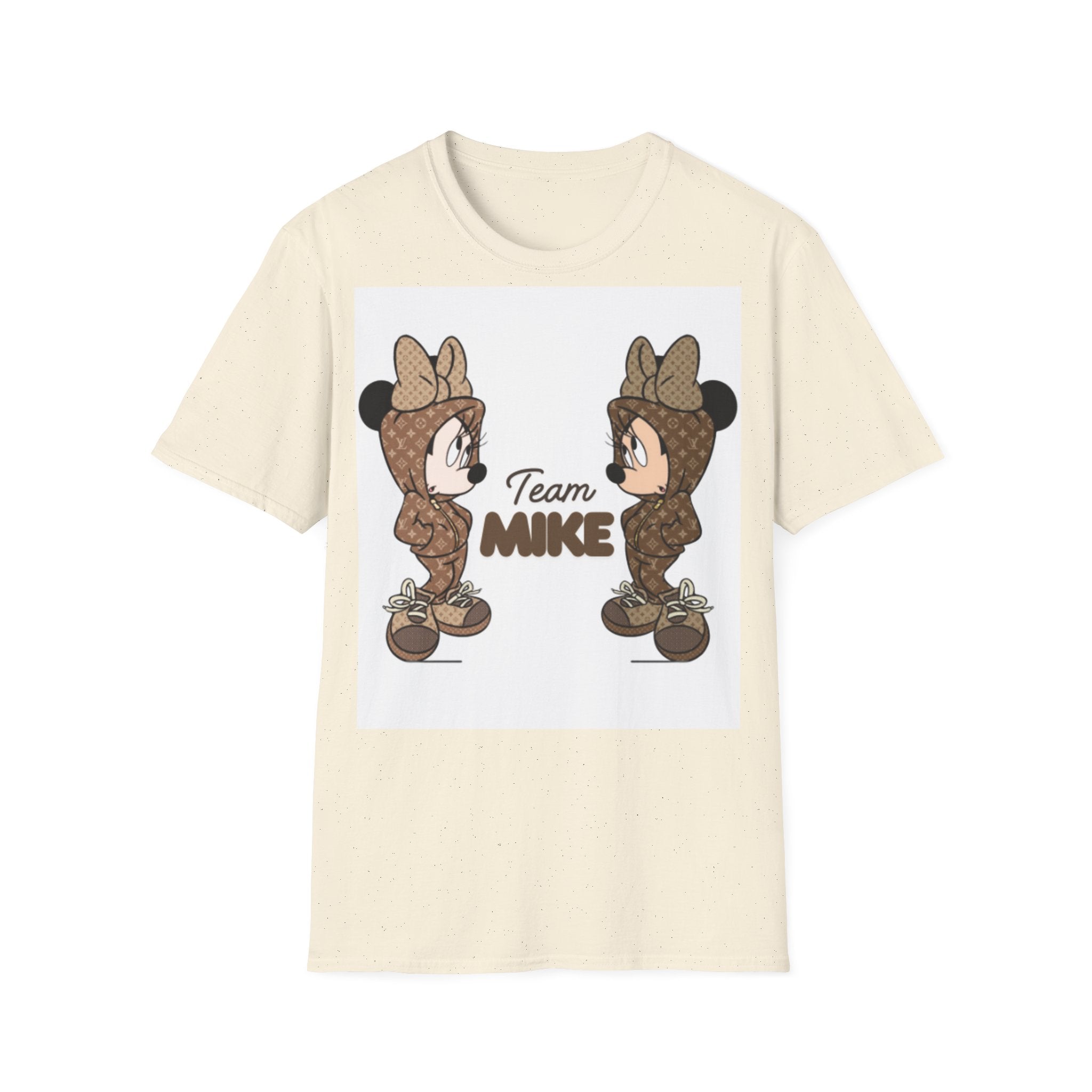 Cute Team Mike Unisex Softstyle T-Shirt, Fun Graphic Tee, Gift for Friends, Casual Wear, Team Spirit Shirt, Birthday Gift