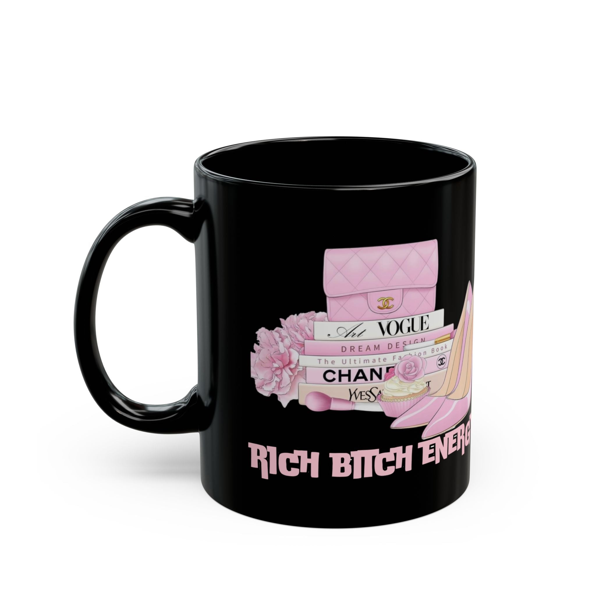 Chic Pink High Heel Mug | Rich Energy Coffee Cup, Fashion Lover Gift, Stylish Drinkware for Birthdays, Celebrations, Self-Care