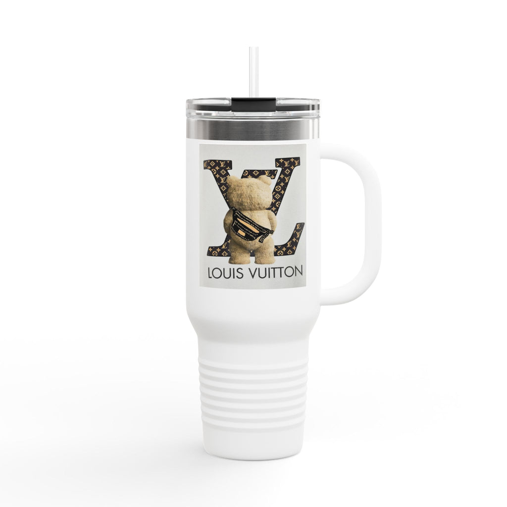 Stylish Insulated Travel Mug, 40oz with Louis Vuitton Design | Perfect for Coffee Lovers, Fashion Enthusiasts, Gifting