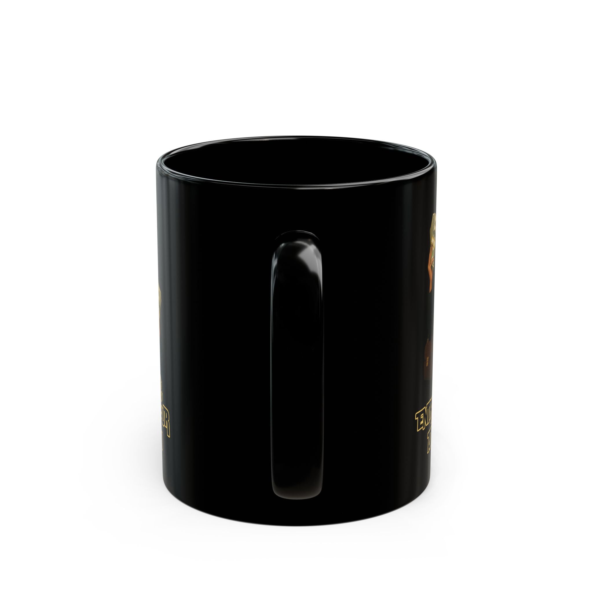 Ambition-Themed Black Mug for Entrepreneurs, Coffee Lover Gift, Office Decor, Motivational Mug, Entrepreneur Decor