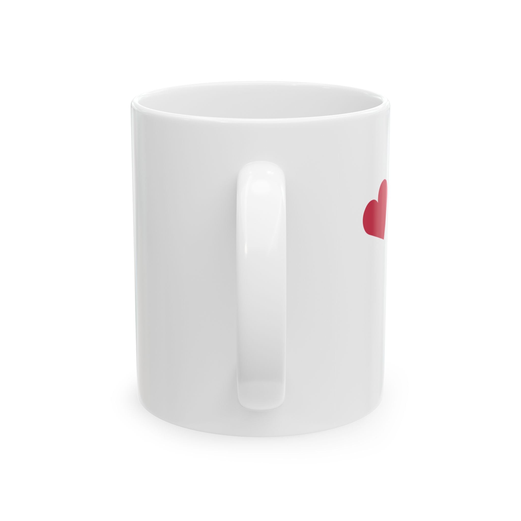 Mug with Heart Design - Ceramic Mug