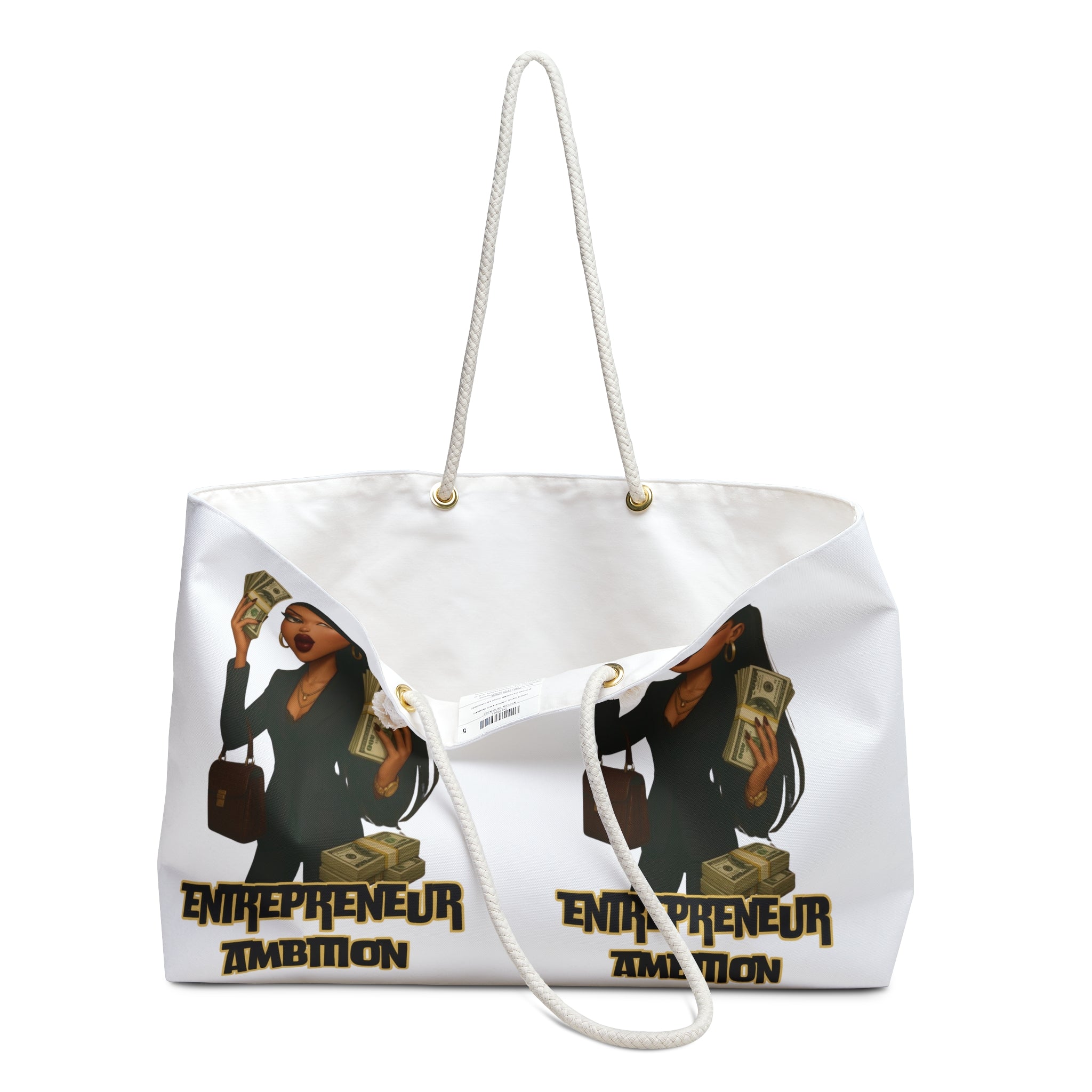Entrepreneur Ambition Weekender Bag, Travel Tote, Stylish Gym Bag, Business Carryall, Motivational Beach Bag