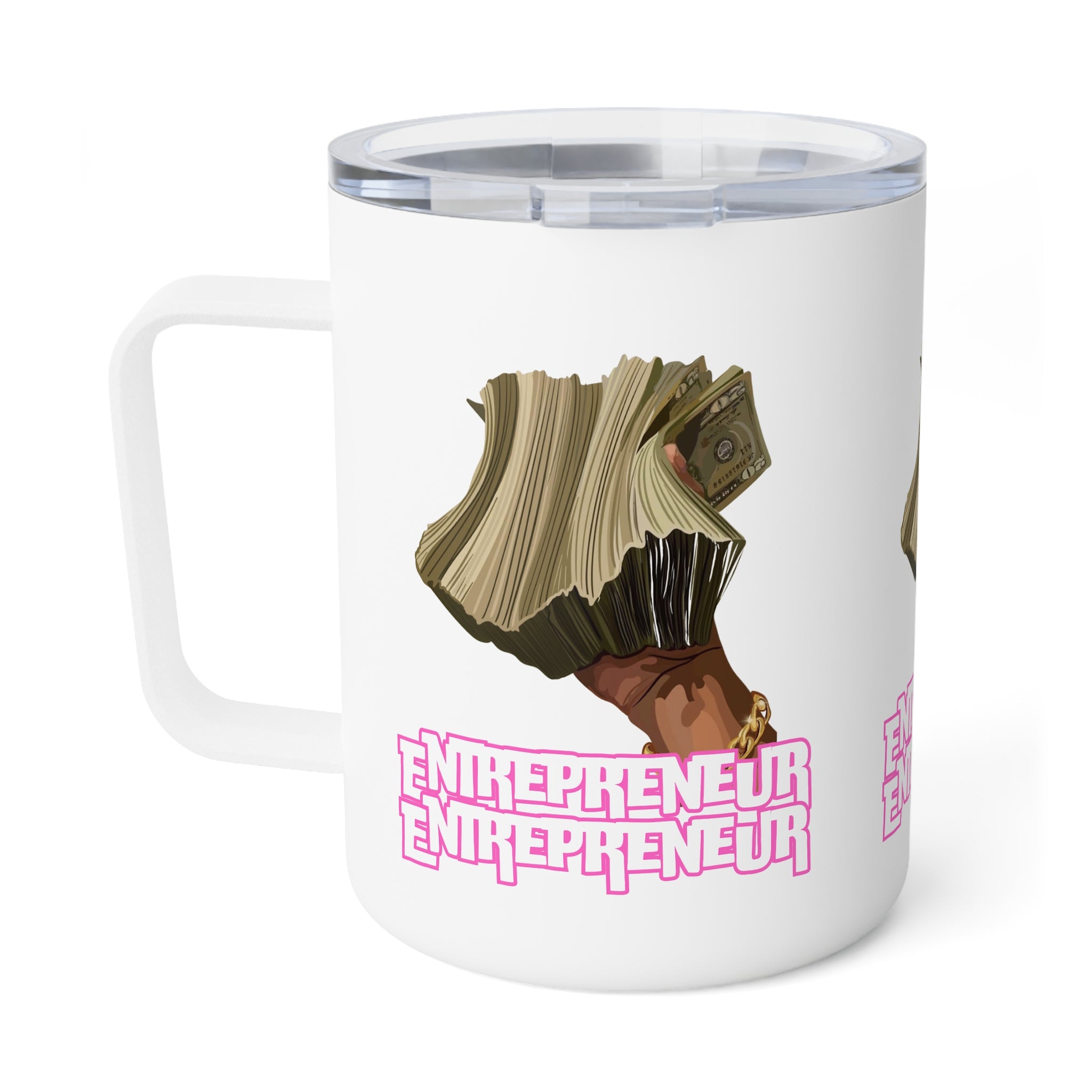 Entrepreneur Insulated Coffee Mug, Motivational Drinkware, Gift for Business Owners, 10oz Thermal Cup, Coffee Lover's Essentials