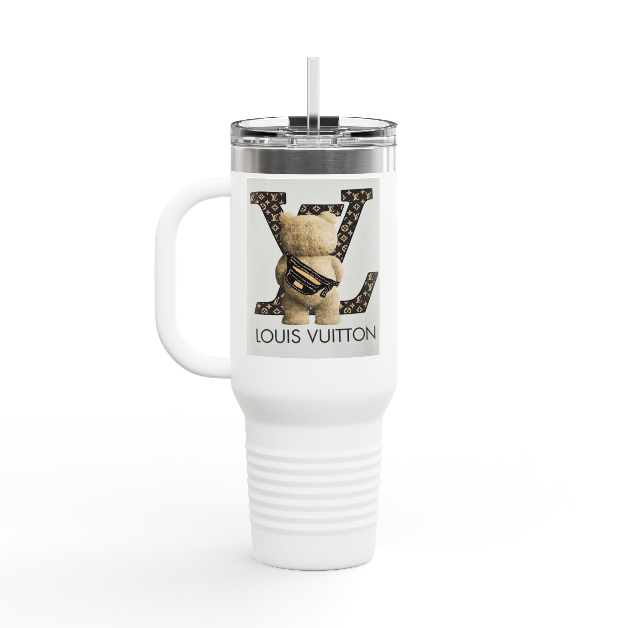 Stylish Insulated Travel Mug, 40oz with Louis Vuitton Design | Perfect for Coffee Lovers, Fashion Enthusiasts, Gifting
