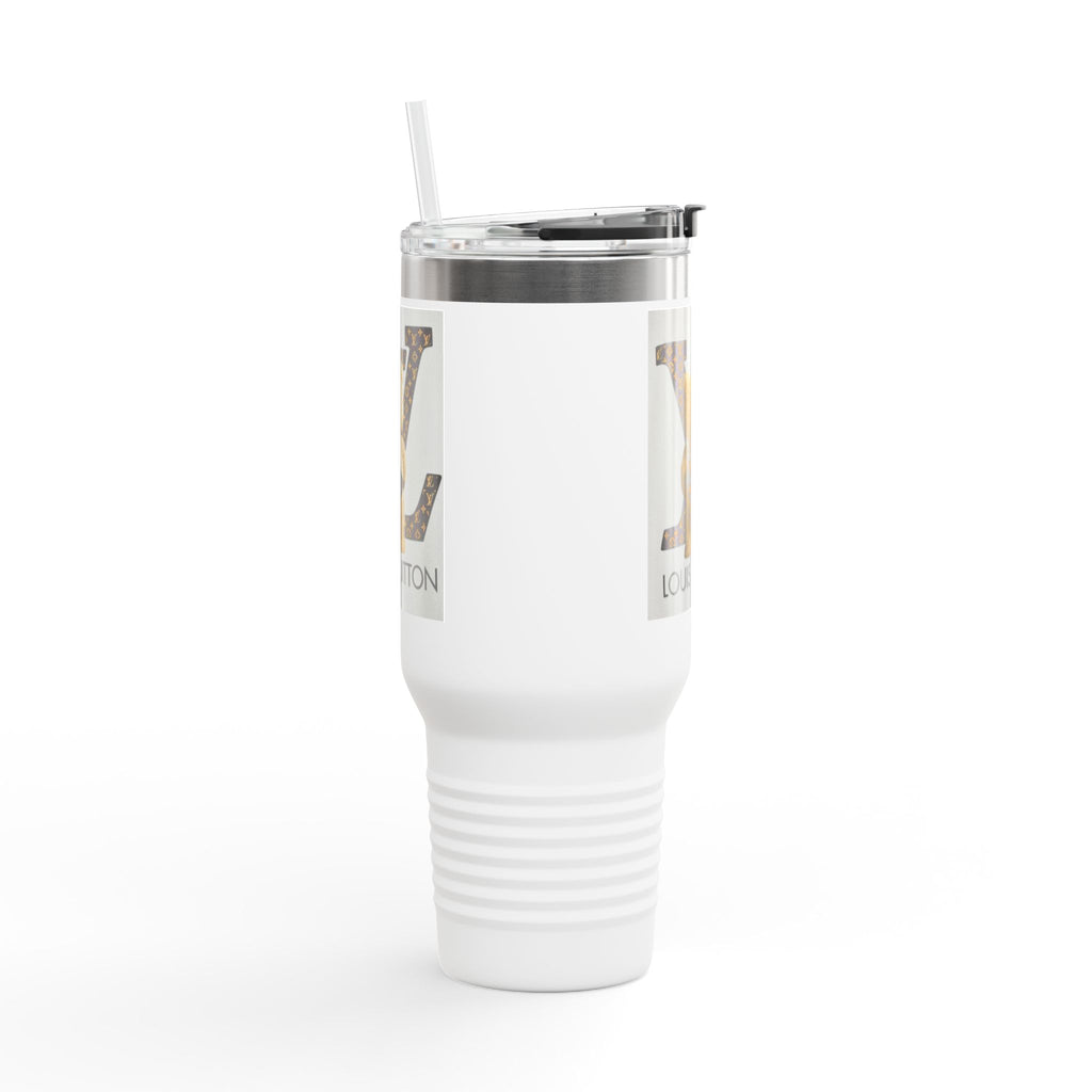 Stylish Insulated Travel Mug, 40oz with Louis Vuitton Design | Perfect for Coffee Lovers, Fashion Enthusiasts, Gifting