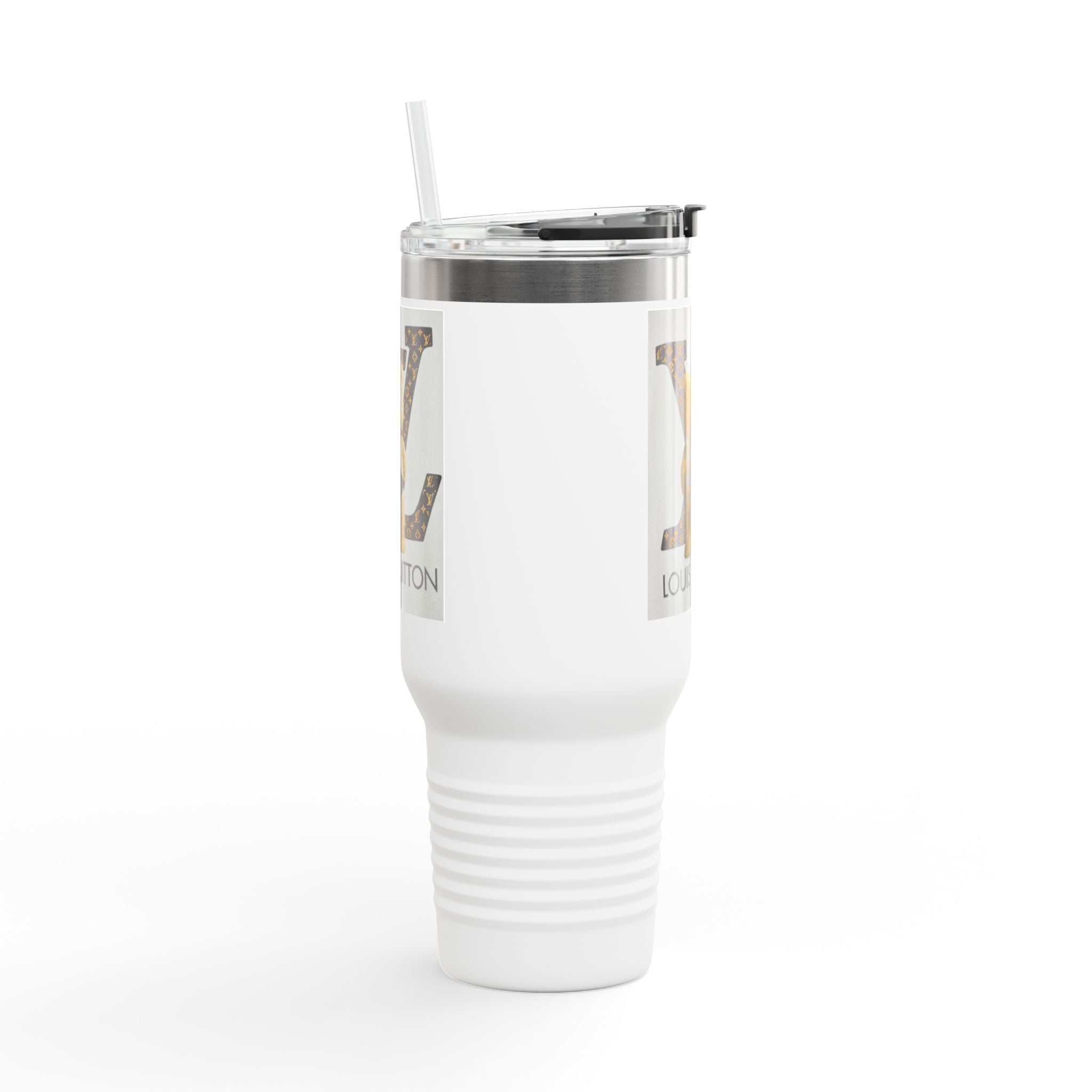 Stylish Insulated Travel Mug, 40oz with Louis Vuitton Design | Perfect for Coffee Lovers, Fashion Enthusiasts, Gifting