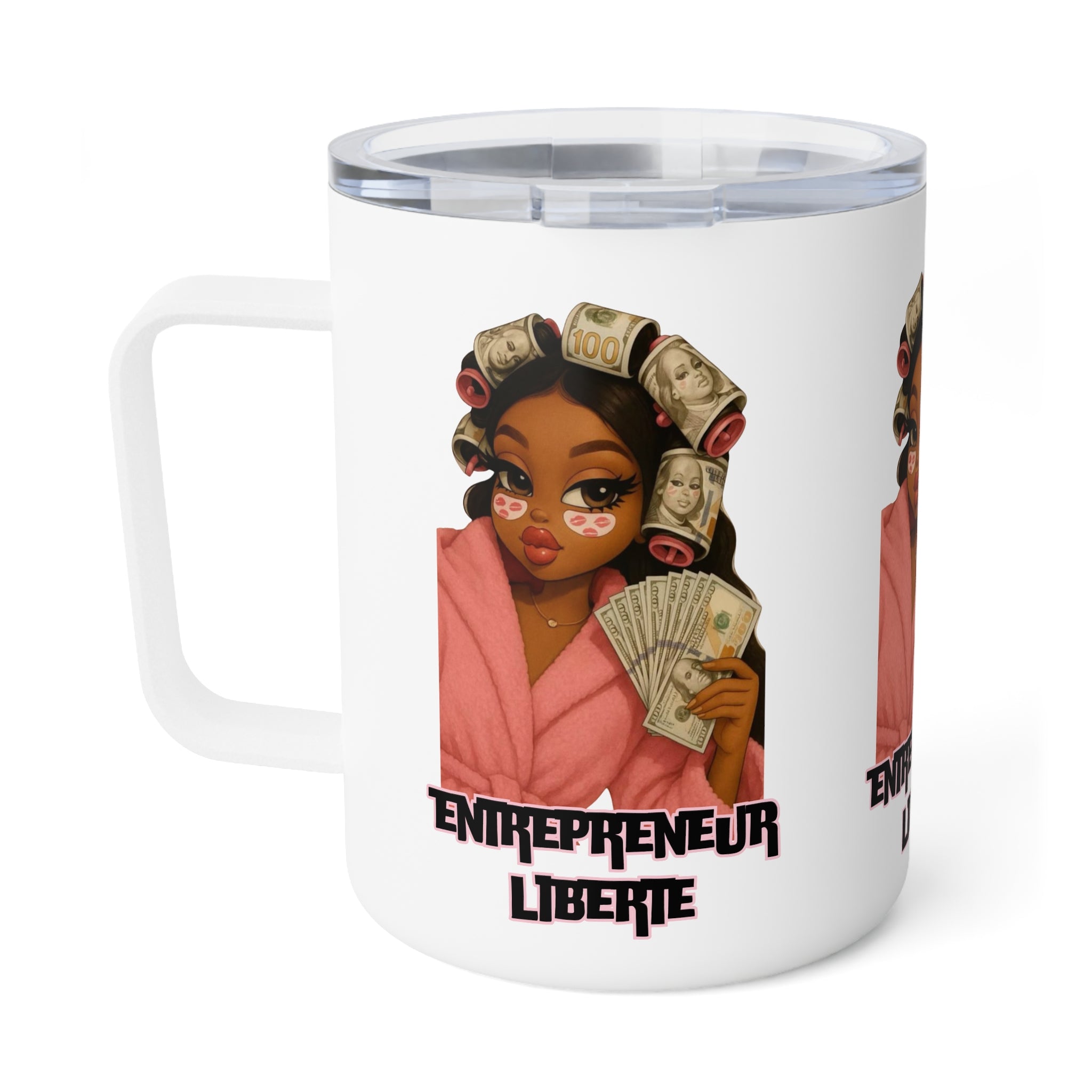 Empowered Entrepreneur Insulated Coffee Mug, 10oz - Stylish Travel Mug for Coffee Lovers, Gift for Her, Business Motivation, [...]