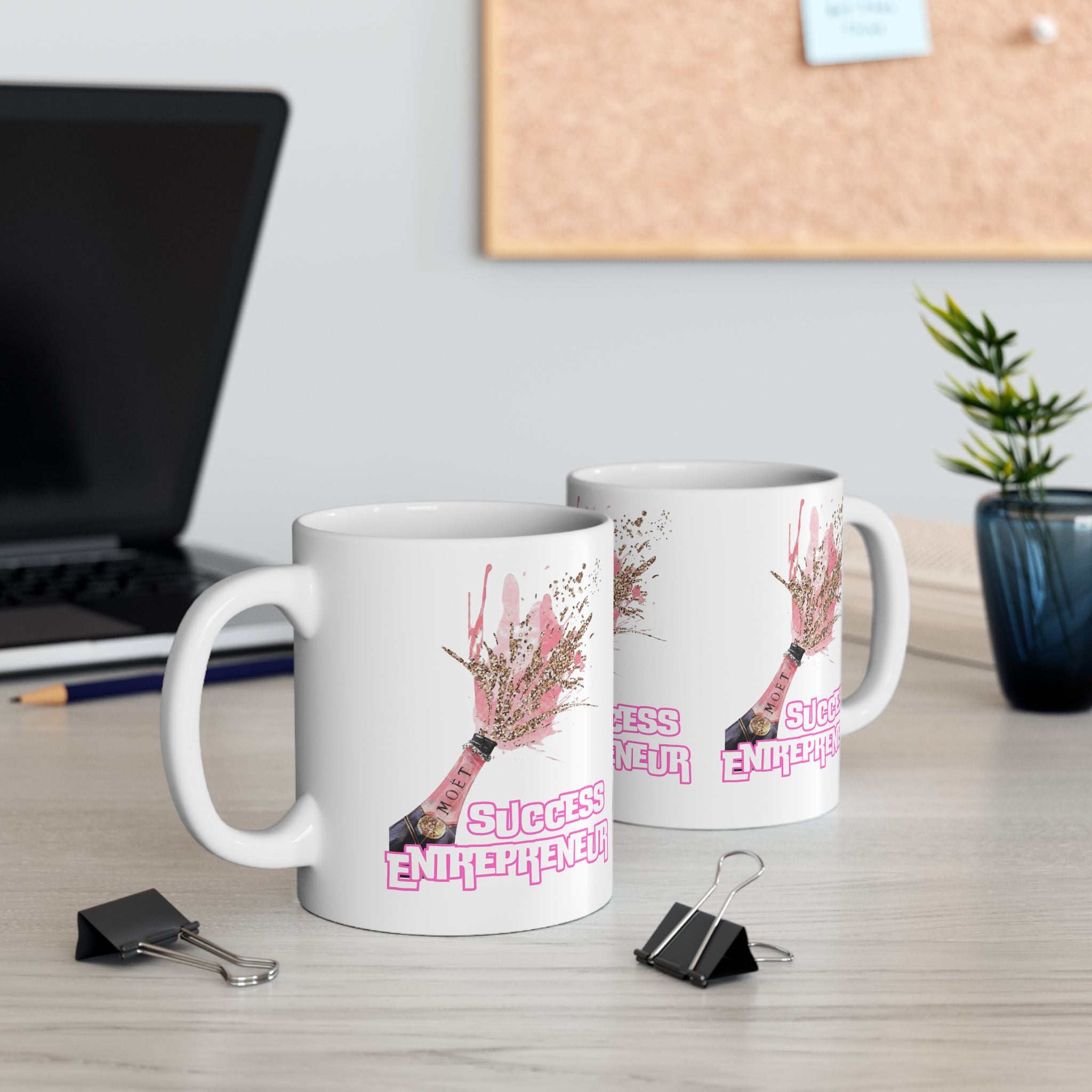 Motivational Ceramic Mug for Entrepreneurs, Success Gift, Inspirational Beverage Holder, Business Owner Coffee Cup, Unique Office Decor