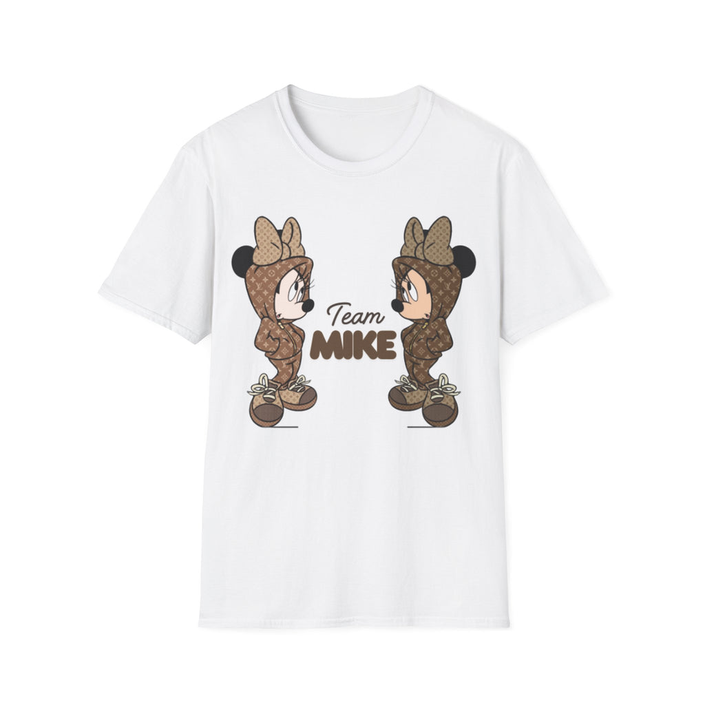 Cute Team Mike Unisex Softstyle T-Shirt, Fun Graphic Tee, Gift for Friends, Casual Wear, Team Spirit Shirt, Birthday Gift