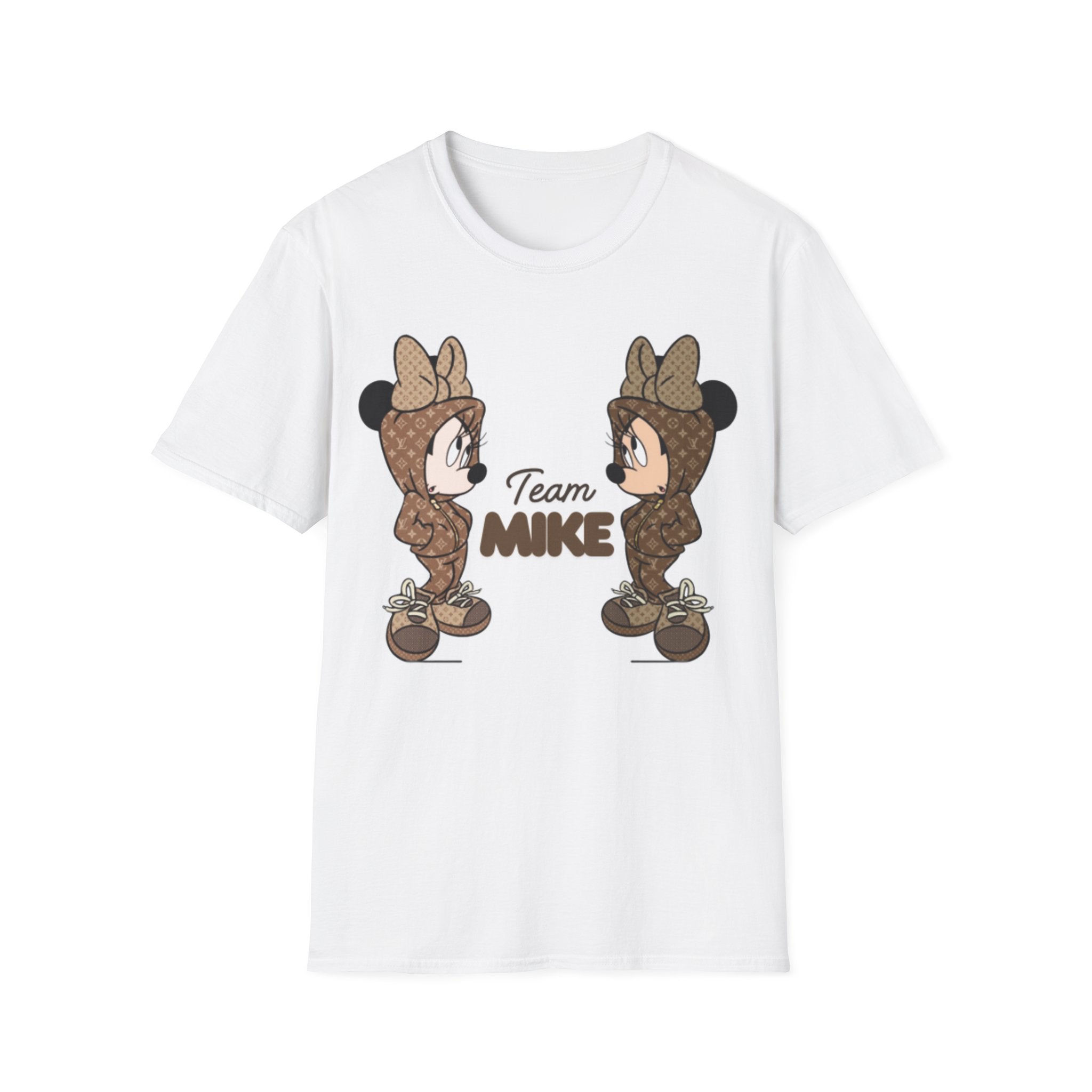 Cute Team Mike Unisex Softstyle T-Shirt, Fun Graphic Tee, Gift for Friends, Casual Wear, Team Spirit Shirt, Birthday Gift